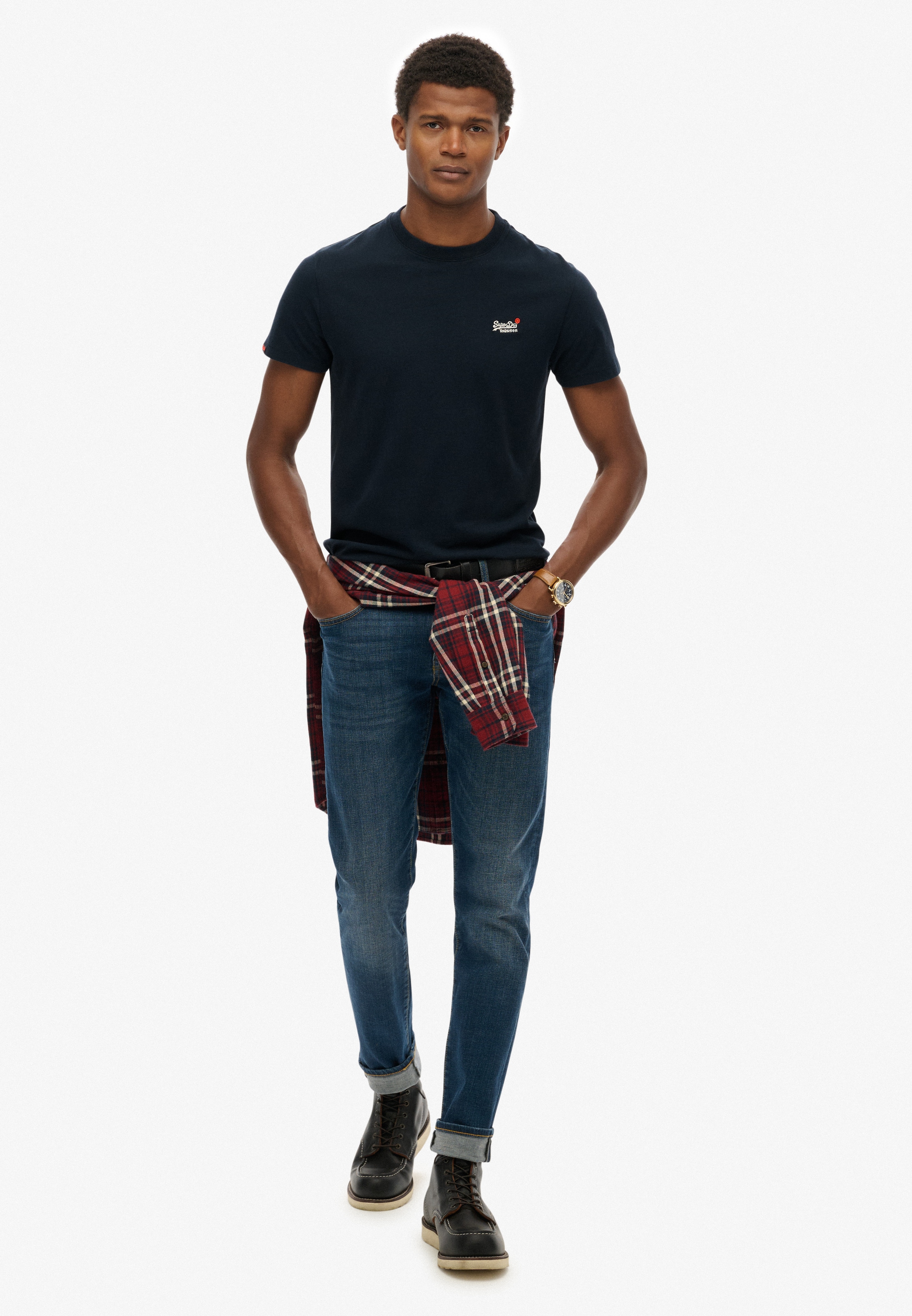 Superdry Rundhalsshirt »ESSENTIAL CONTRAST EMB TEE«