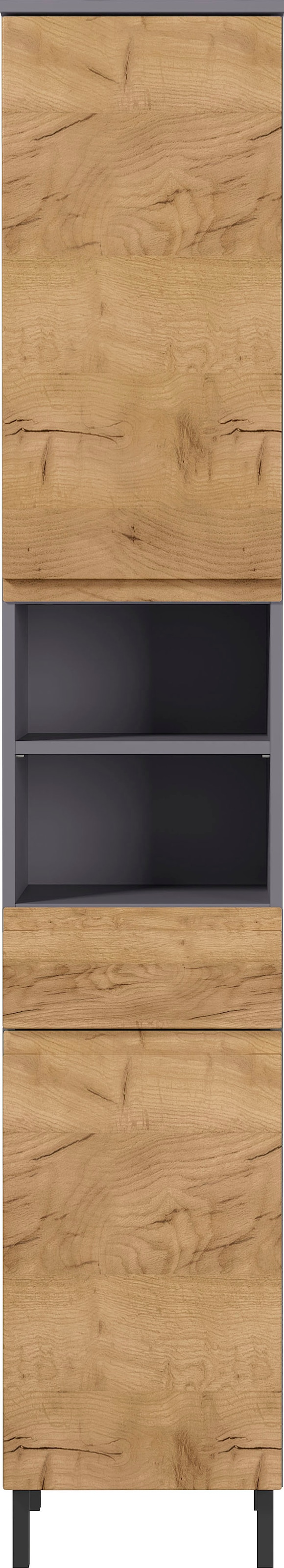 GERMANIA Hochschrank »Scantic«, Breite 34 cm, Badezimmerschrank, 2 Türen, 1 Schubkasten, 2 Fächer