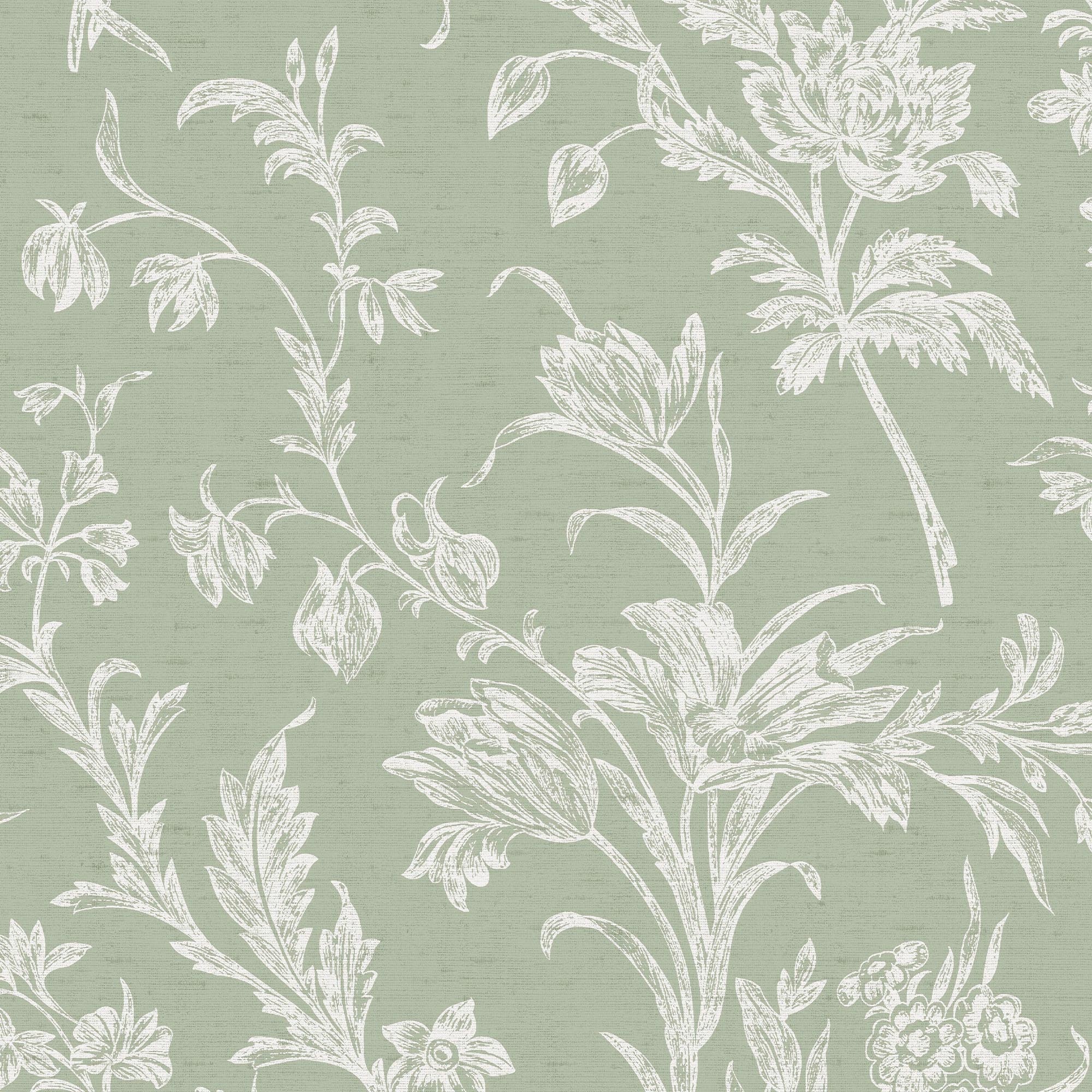 LAURA ASHLEY Vliestapete »LLOYD« floral glatt Design Tapeten
