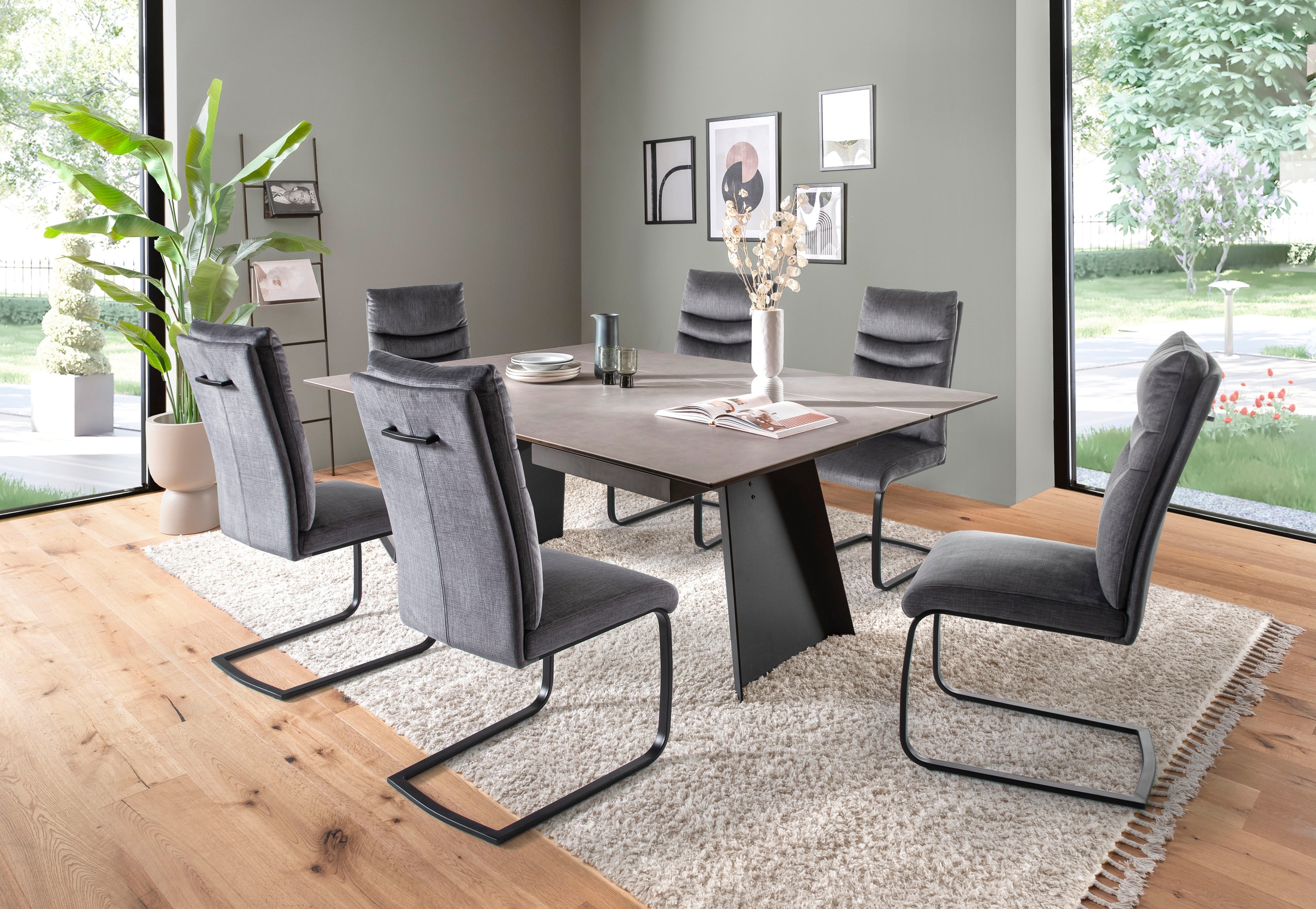 MCA furniture Freischwinger »Gibara Schwingstuhl 2er Set«, (Set), 2 St., Ve günstig online kaufen