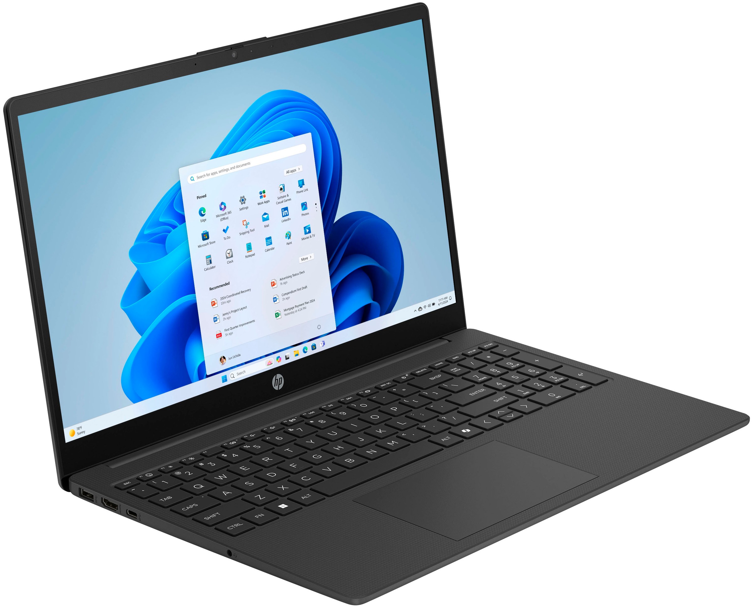 HP Notebook »15-fc103Xngx« 39,6 cm / 15,6 ″ AMD Ryzen 3 Radeon™ 610M 256 GB SSD