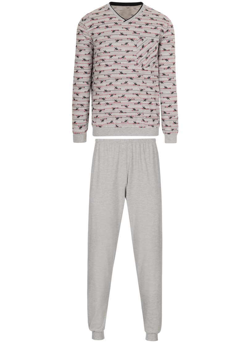 Trigema Schlafanzug »TRIGEMA Langer Schlafanzug mit Elch-Motiven« online  bestellen | Pyjamas