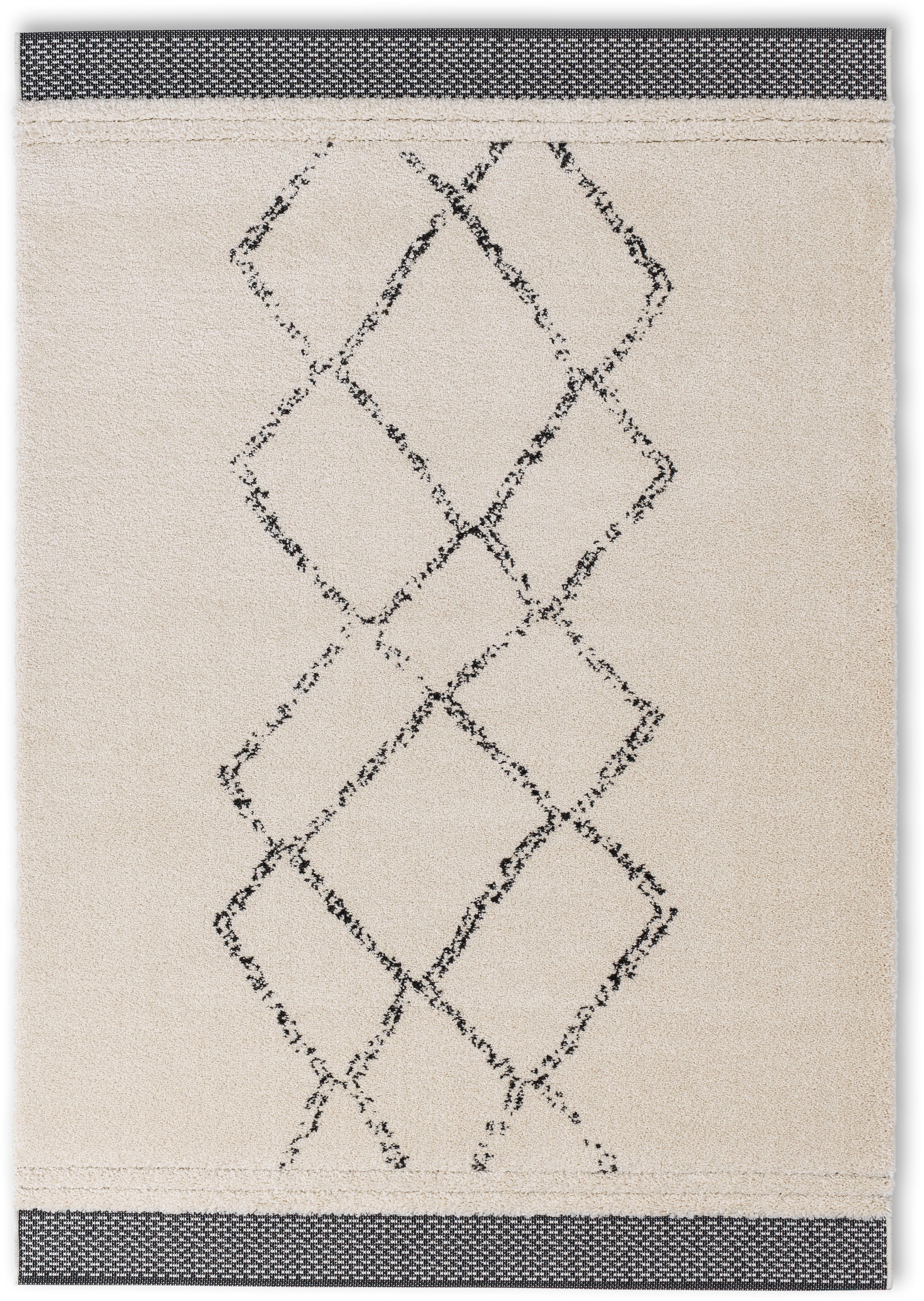 SCHÖNER WOHNEN-Kollektion Hochflor-Teppich »Winsome 6318-242«, rechteckig, 25 mm Höhe, Langflor, Hoch Tief Struktur, Wohnzimmer, Schöner Wohnen Kollektion