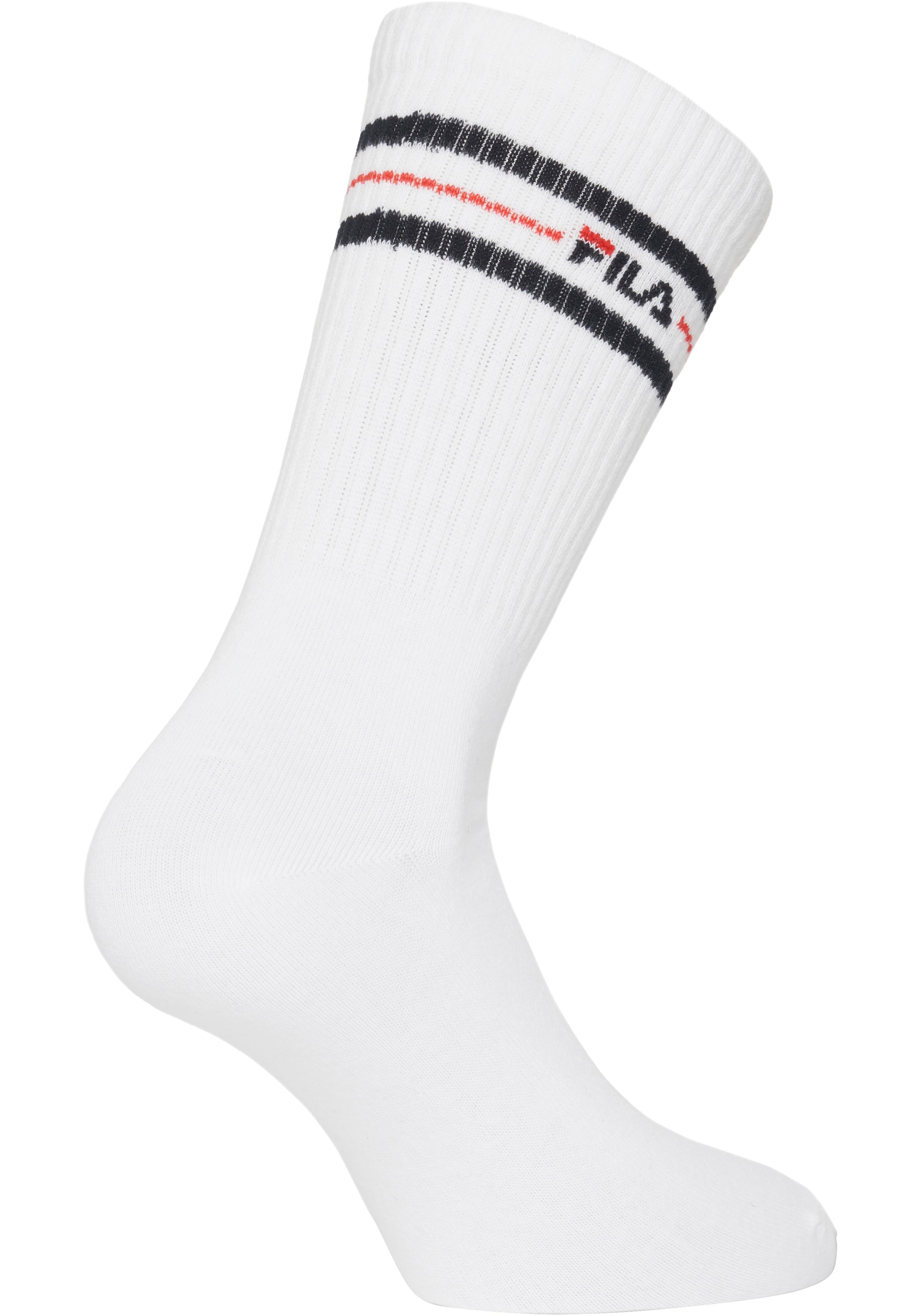Fila Sportsocken »UNISEX LIFESTYLE PLAIN SOCKS«, (6 Paar), mit eingestricktem Logo
