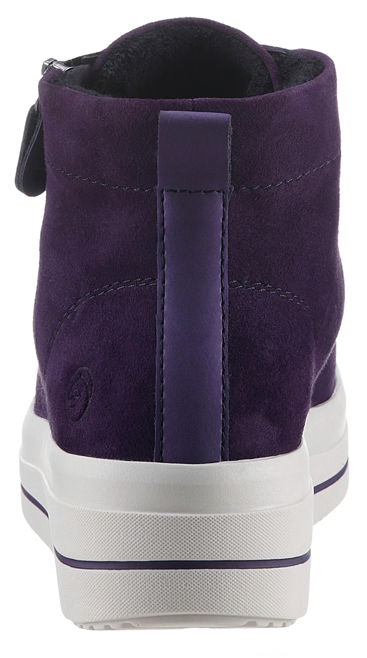 Remonte Plateausneaker »Elisabeth Hurley-Collection«, Freizeitschuh, High-Top-Sneaker, Schnürer, seitlicher Reißverschluss