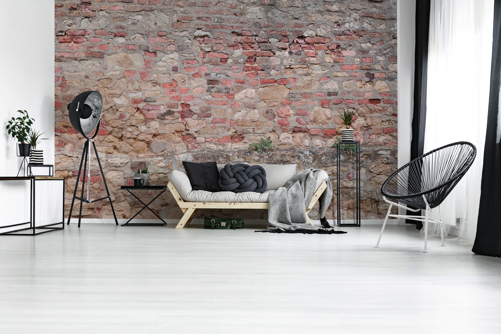 A.S. Création Vliestapete »Fototapete Alte Backsteinmauer Rot Beige Rustika günstig online kaufen