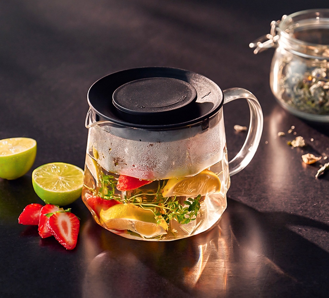 RESTO Kitchenware Teekanne »Ain, hitzebeständige Glaskanne im 3D Design, Hö günstig online kaufen