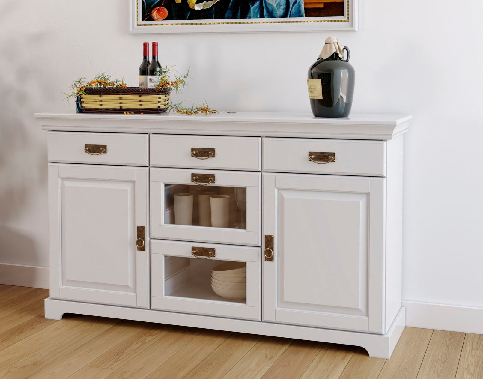 Home affaire Sideboard »Rügen«, Kommode aus massiver Kiefer, FSC®, Breite 1 günstig online kaufen