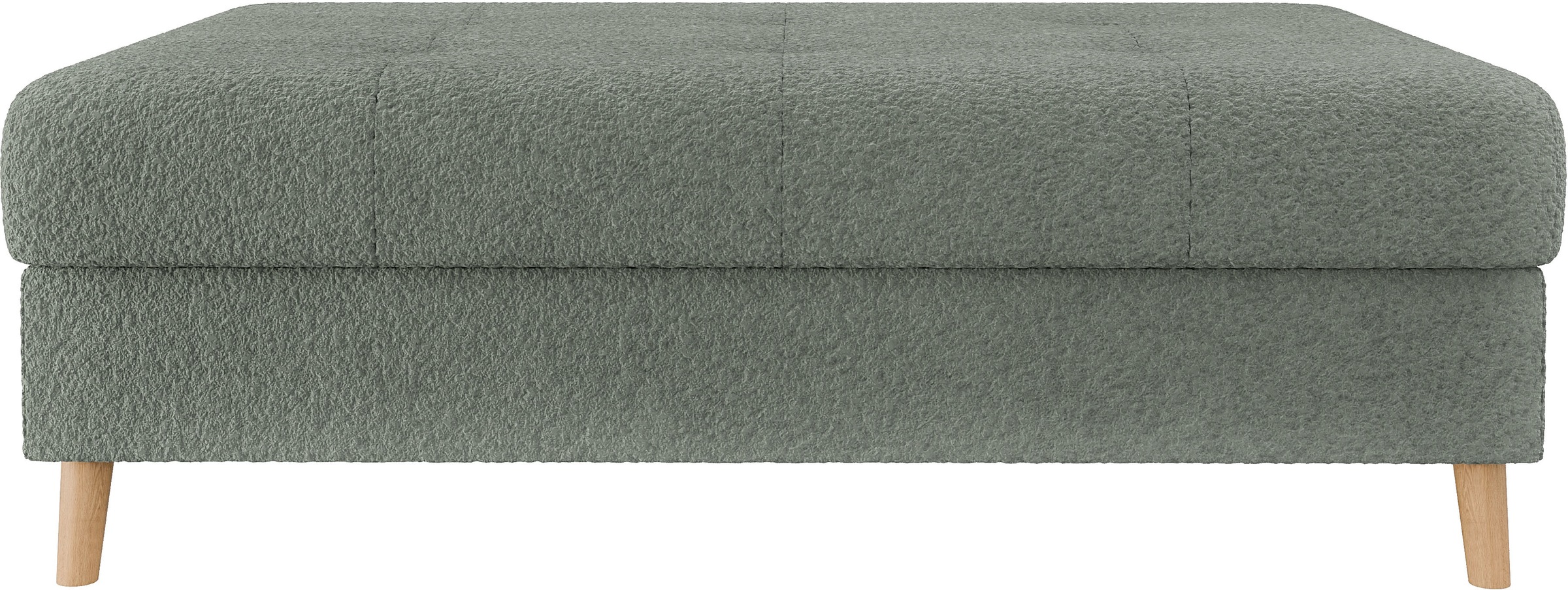 Home affaire Polsterhocker »CHARRE XXL, Steppung im Sitzbereich, Maße: B/T/H: 118/73/40 cm«, passend zur Serie CHARRE, auch in Cord und Bouclé