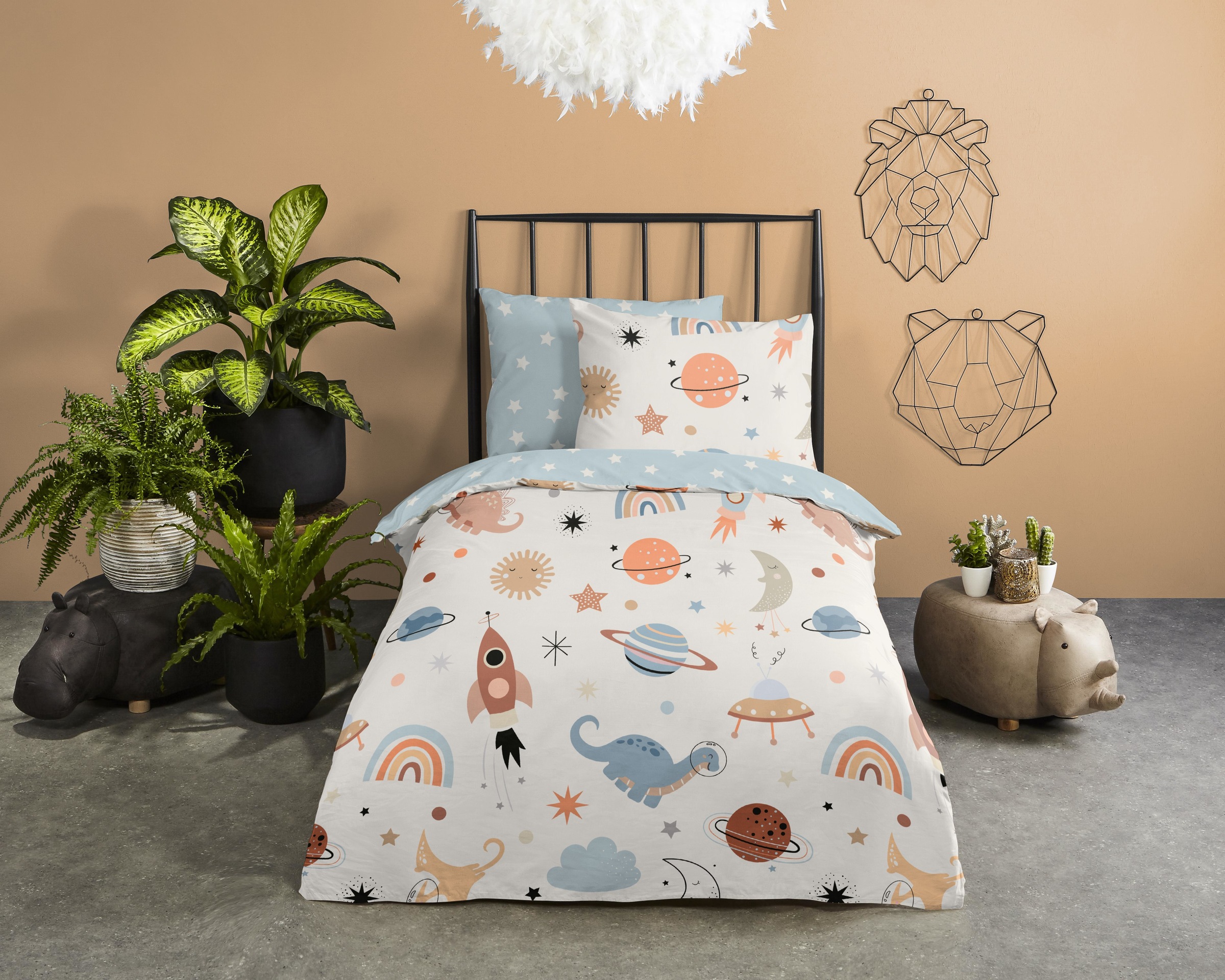 good morning Babybettwäsche »Eclips«, Baumwolle, Renforcé, 2 Teilig, Wendeo günstig online kaufen