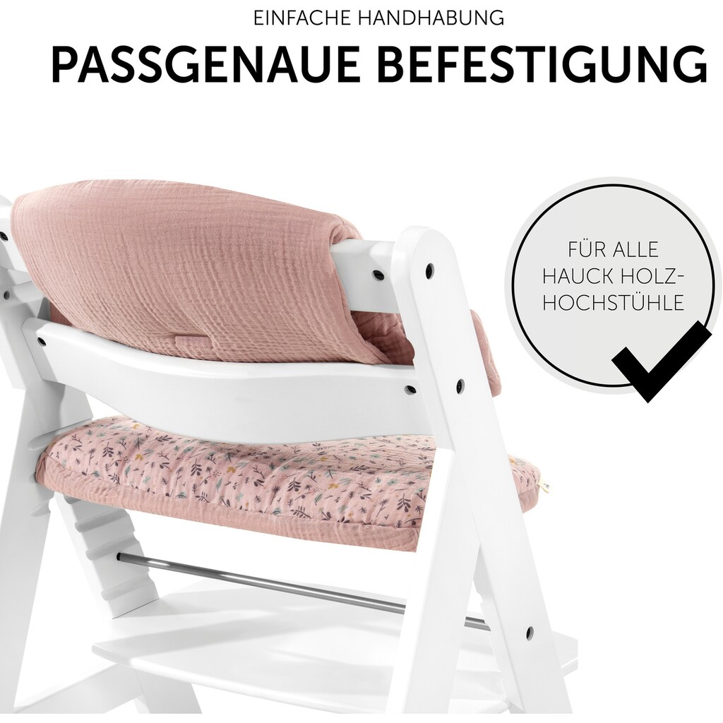 Hauck Kinder-Sitzauflage »Select, Bambi Rose«, passend für den ALPHA+ Holzhochstuhl und weitere Modelle