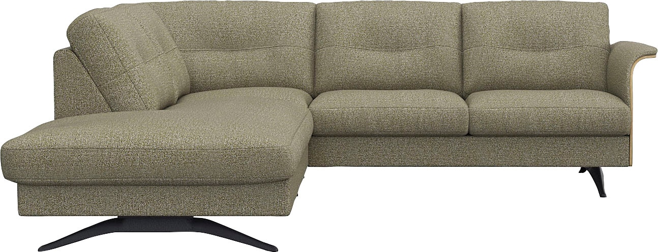 FLEXLUX Ecksofa »Glow, super bequem durch hochwertigem Sitzaufbau mit Feder günstig online kaufen