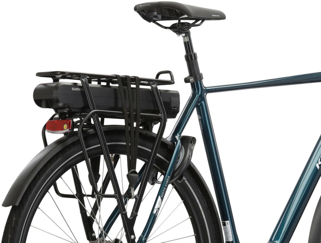 Kross »E-Citybike Sentio Hybrid 5.0 28 Zoll blau - Shimano Mittelmotor« 7 Gang Shimano NEXUS Schaltwerk Nabenschaltung Mittelmotor 250 W SHIMANO 36 V/250 W, Mittelmotor DU-E500
