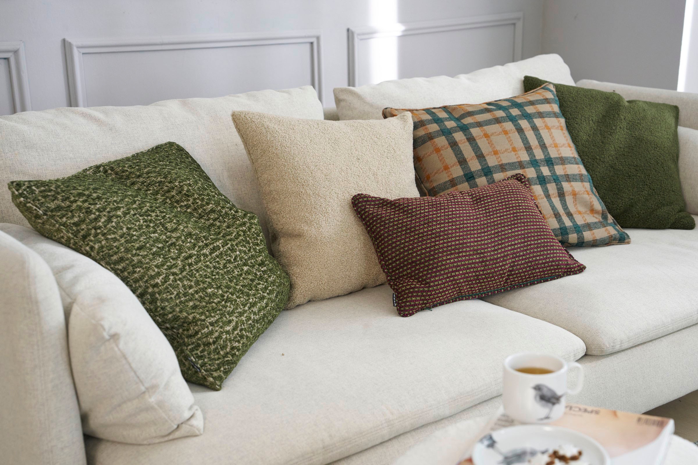 H.O.C.K. Dekokissen »Charles« Karo, Weihnachten, britisch, inkl. Füllung, B günstig online kaufen