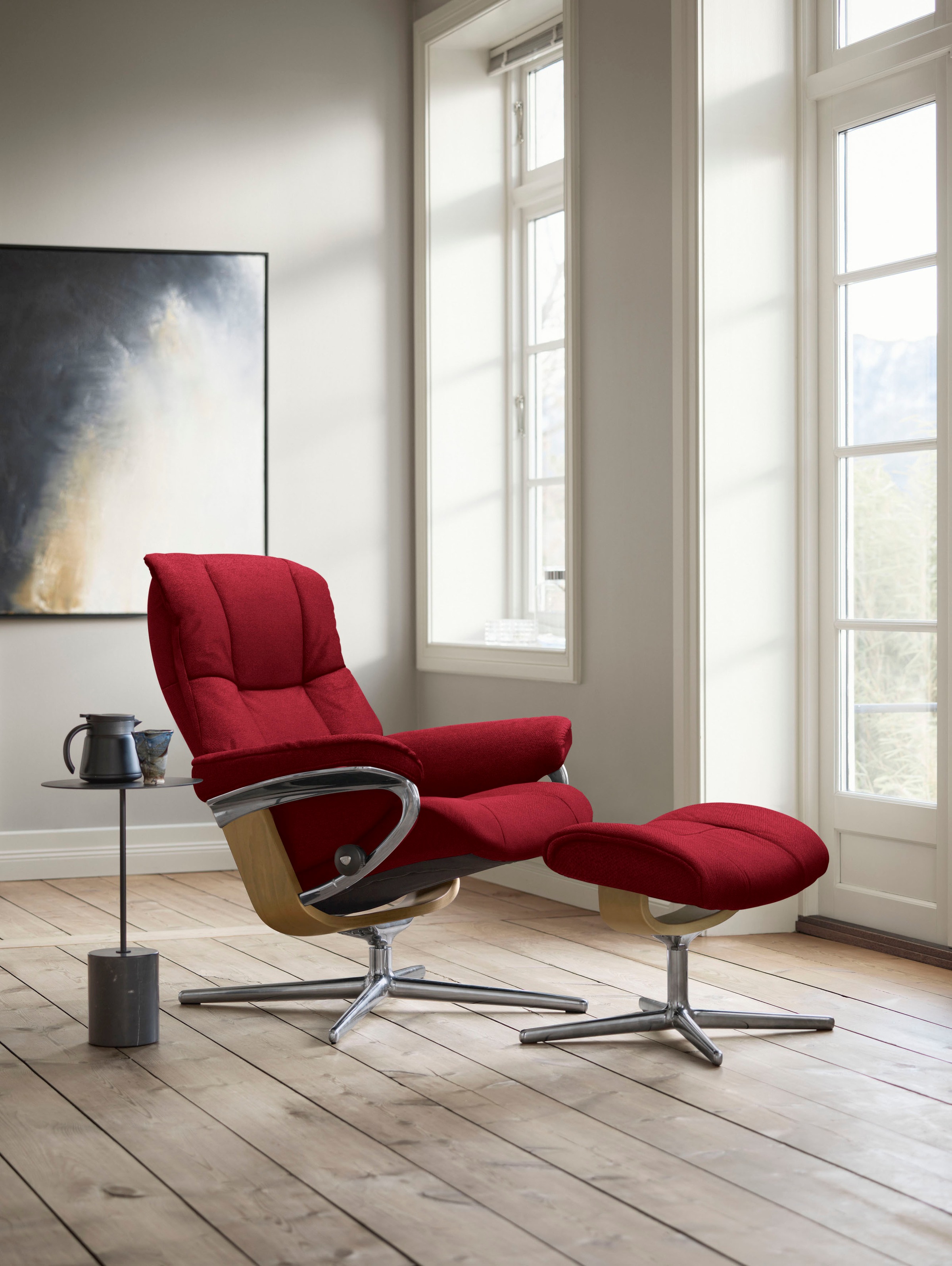Stressless® Relaxsessel »Mayfair«, mit Cross Base, Größe S, M & L, Holzakzent Eiche