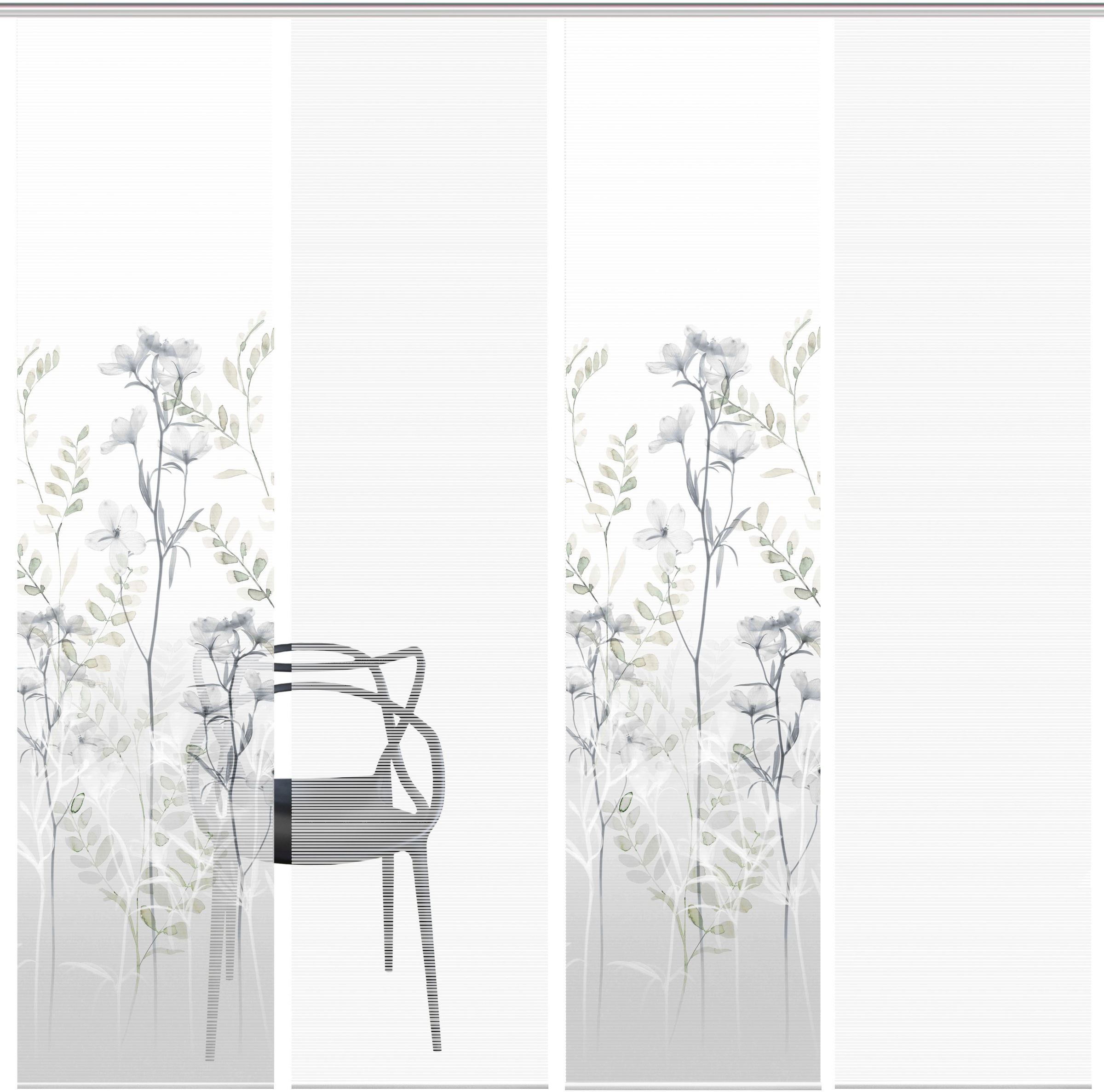 Vision S Schiebegardine »HELVIN 4er SET« Paneelwagen 4 Stk. tlg. Schiebevor günstig online kaufen