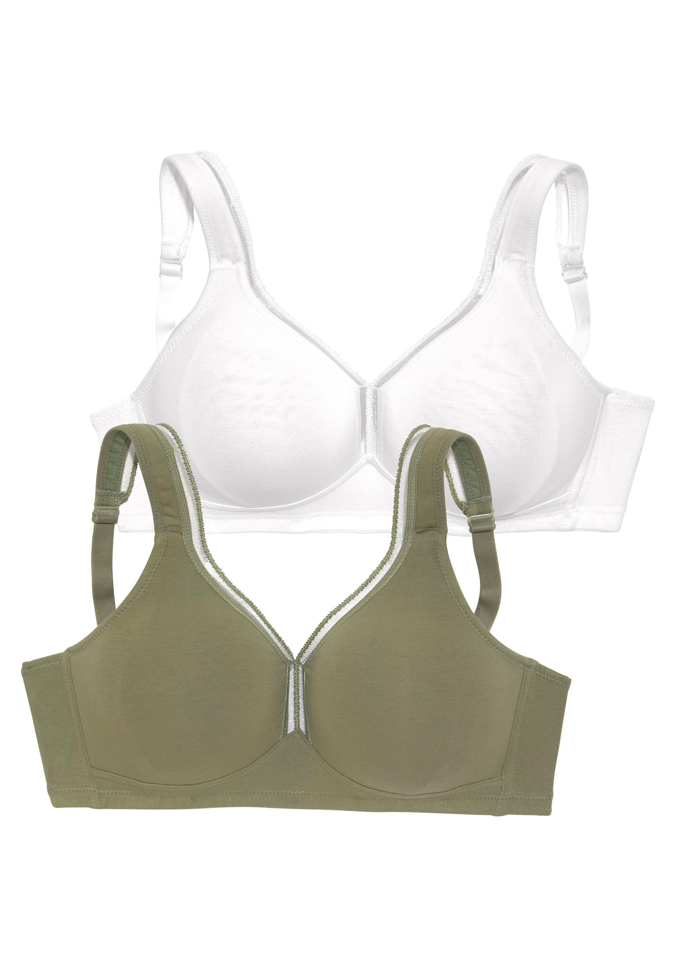 petite fleur online Stück), (Packung, bestellen T-Shirt-BH, Dessous aus Bügel 2 ohne Basic Baumwolle,