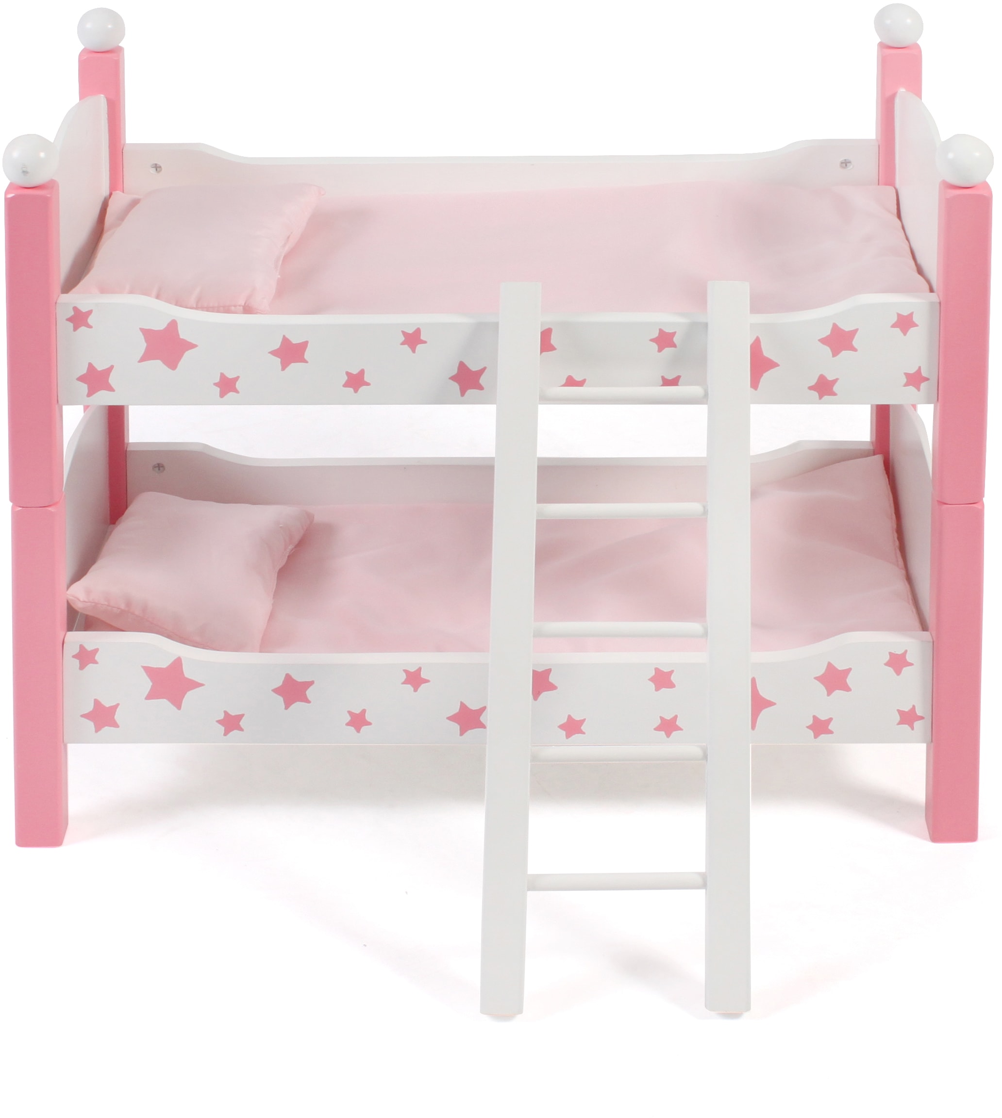Puppenbett »Stars Pink«, auch als zwei Einzelbetten verwendbar