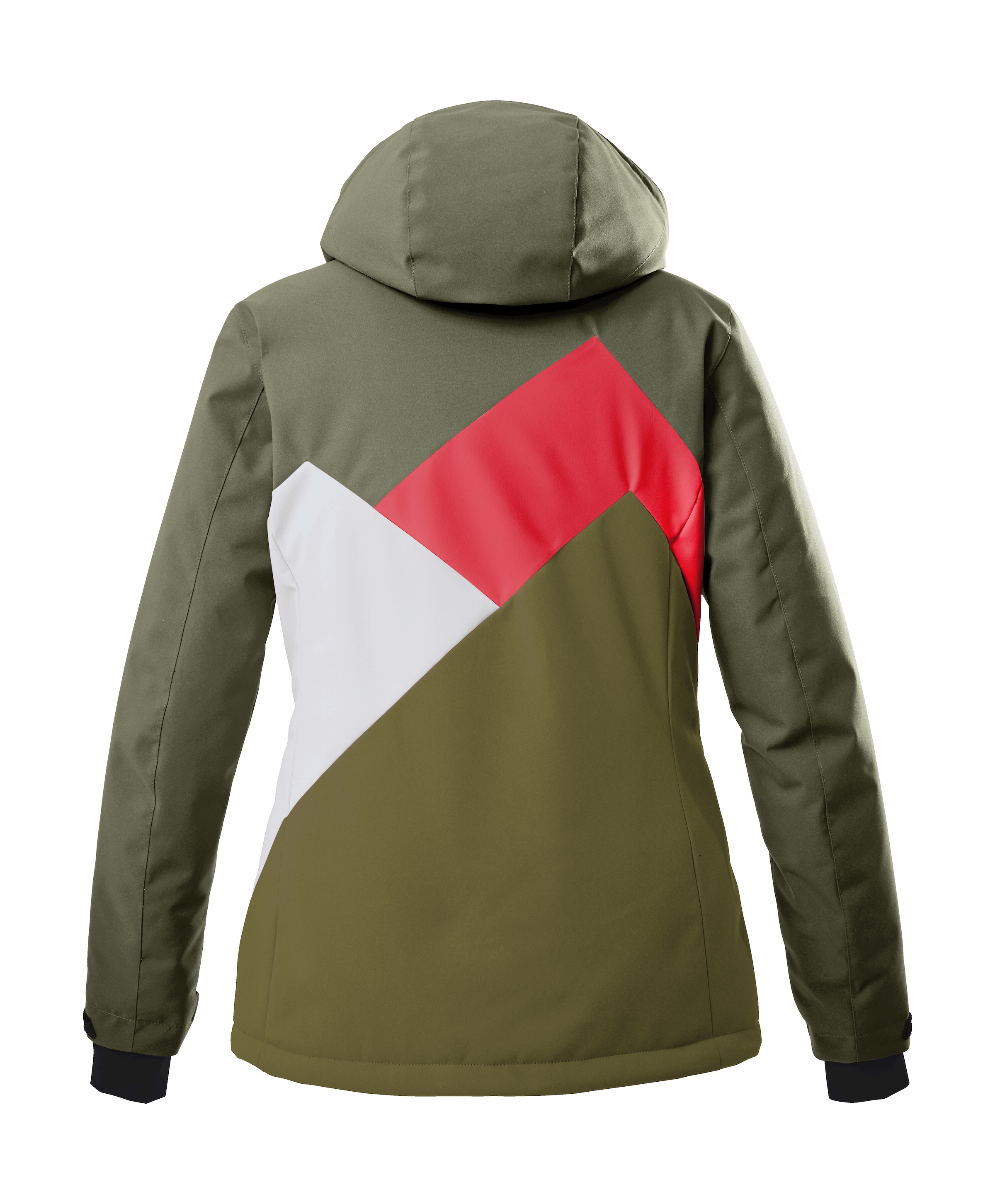 Killtec Skijacke »KSW 83 WMN SKI JCKT«, Wind- und wasserdichte Damenjacke mit Colourblock, abnehmbarer Kapuze