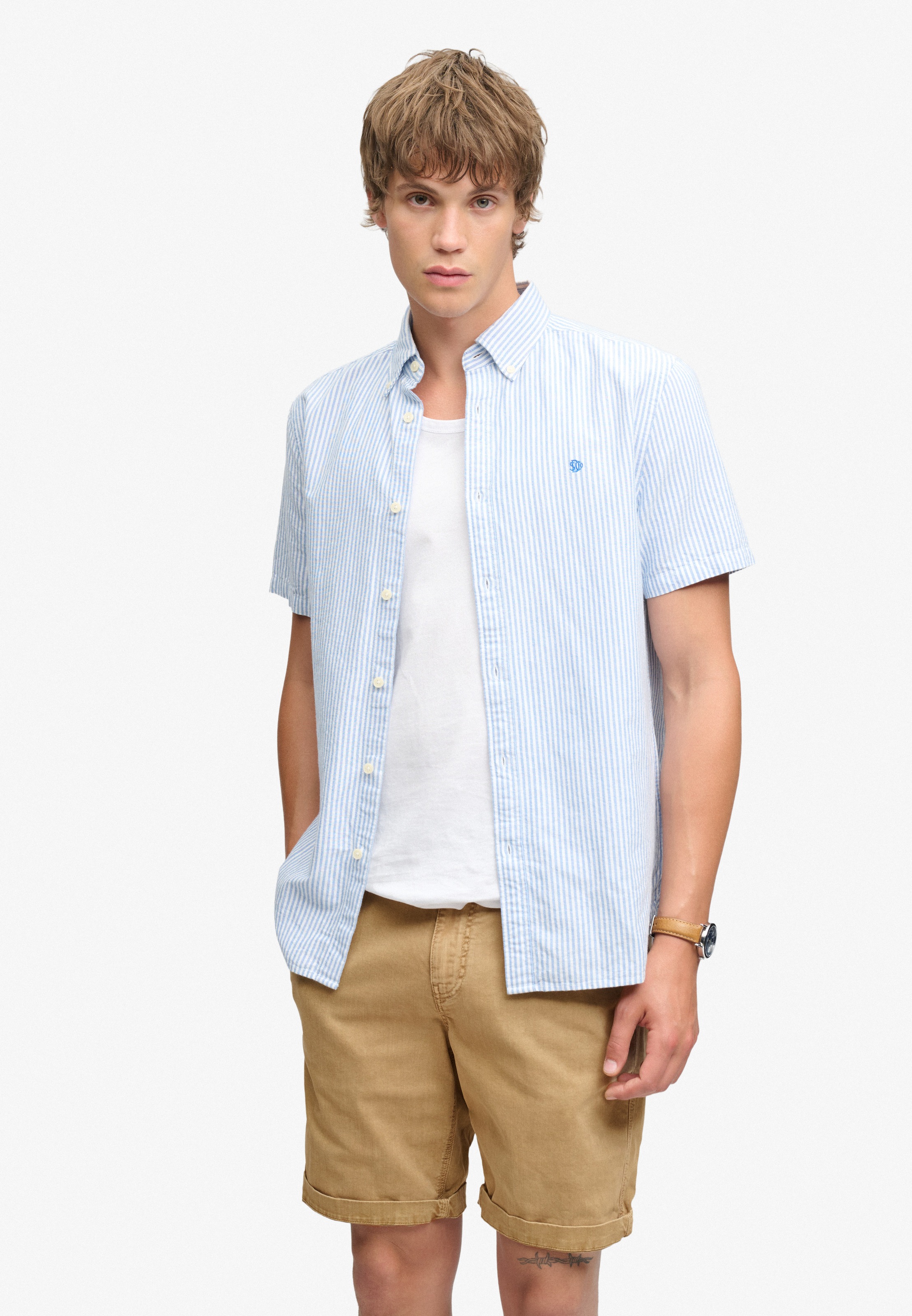 Superdry Chinoshorts »UTILITY CHINO SHORT«  mit Baumwollmischung, Relaxed Fit, knielang, aus Webmaterial