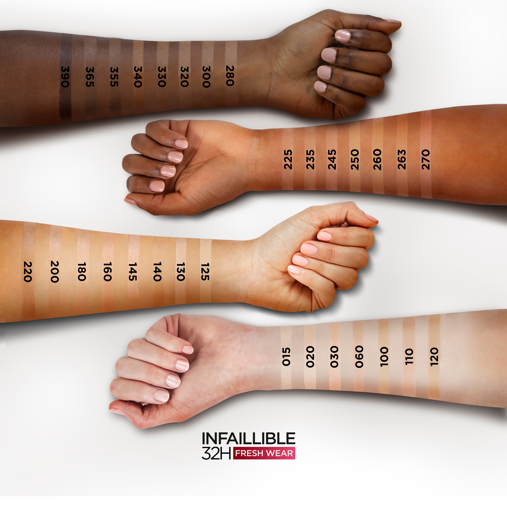 L'ORÉAL PARIS Foundation »Infaillible 32H Fresh Wear Make-up«, mit langanhaltender Formel