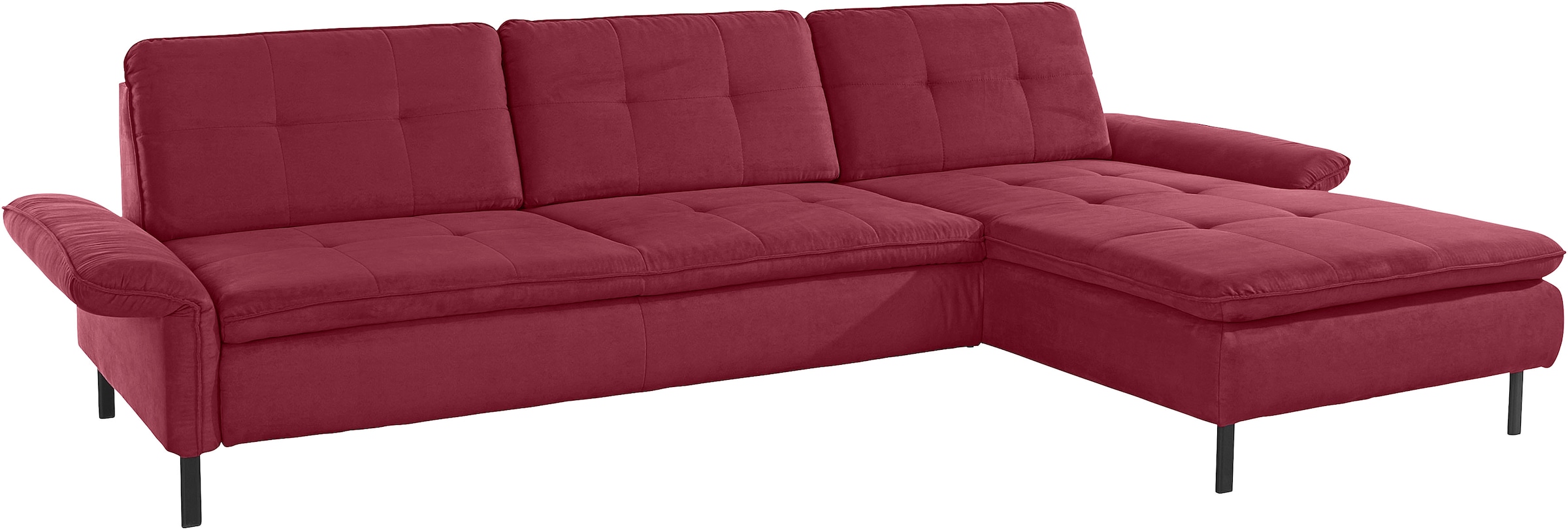 INOSIGN Ecksofa »Birkholm L-Form«, Armlehnverstellung, auch in Easy Clean Bezug - mit Wasser zu reinigen