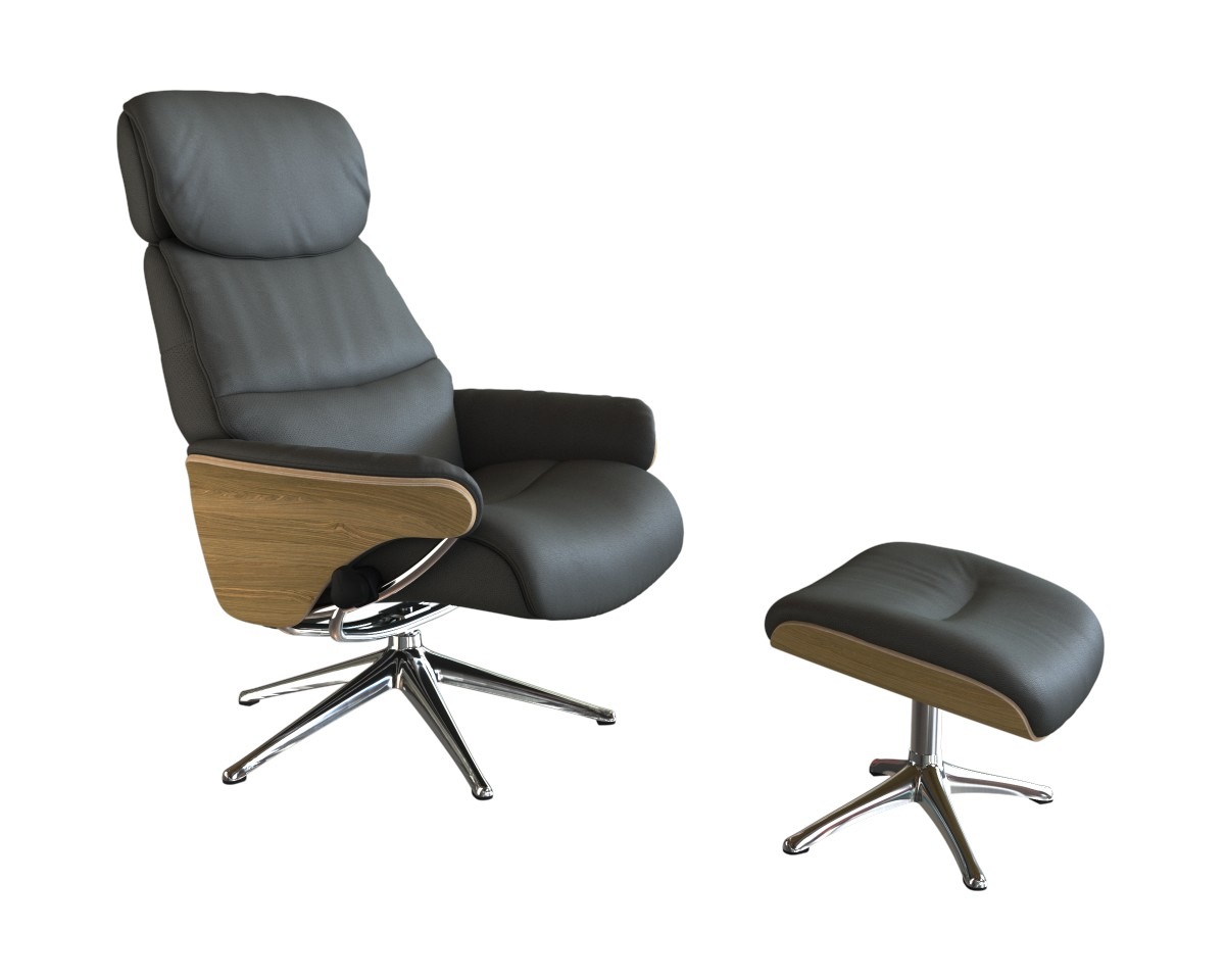 FLEXLUX Relaxsessel "Aarhus, Gepolsterter Funktionssessel, Skandinavisch de günstig online kaufen