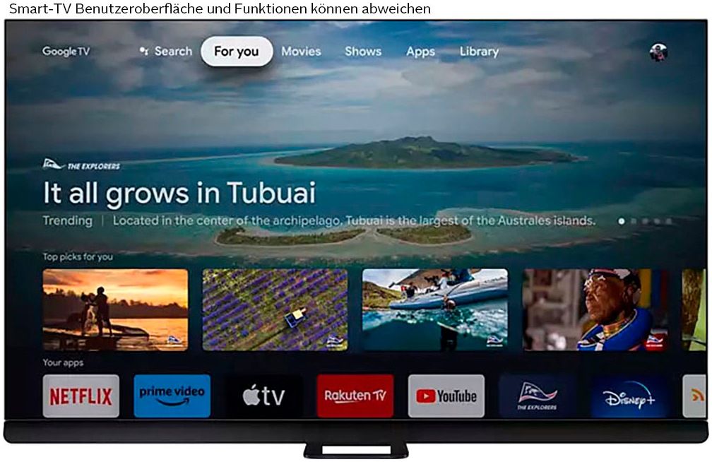 Philips OLED-Fernseher »65OLED908/12«, 4K Ultra HD, Smart-TV-Google TV-Android TV