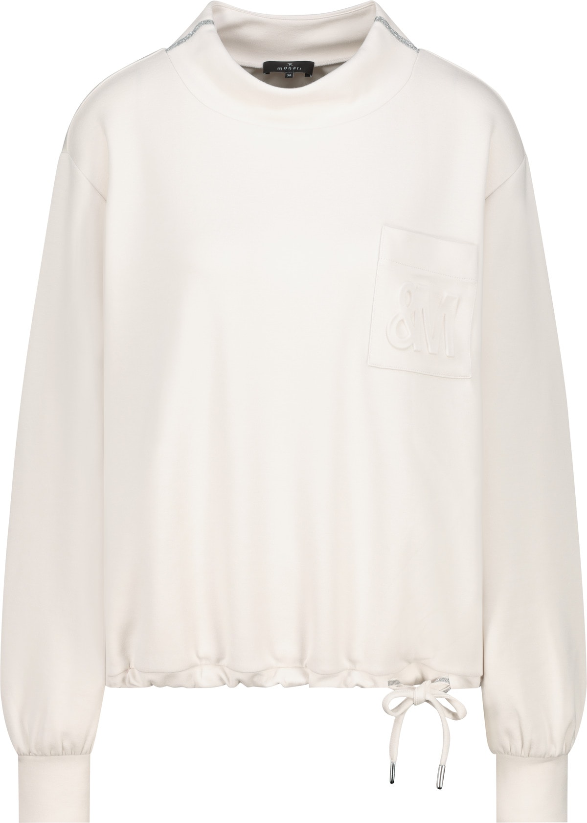 Monari Sweatshirt »Sweatshirt Basic Schmuckdetail« Regular fit mit Stehkragen