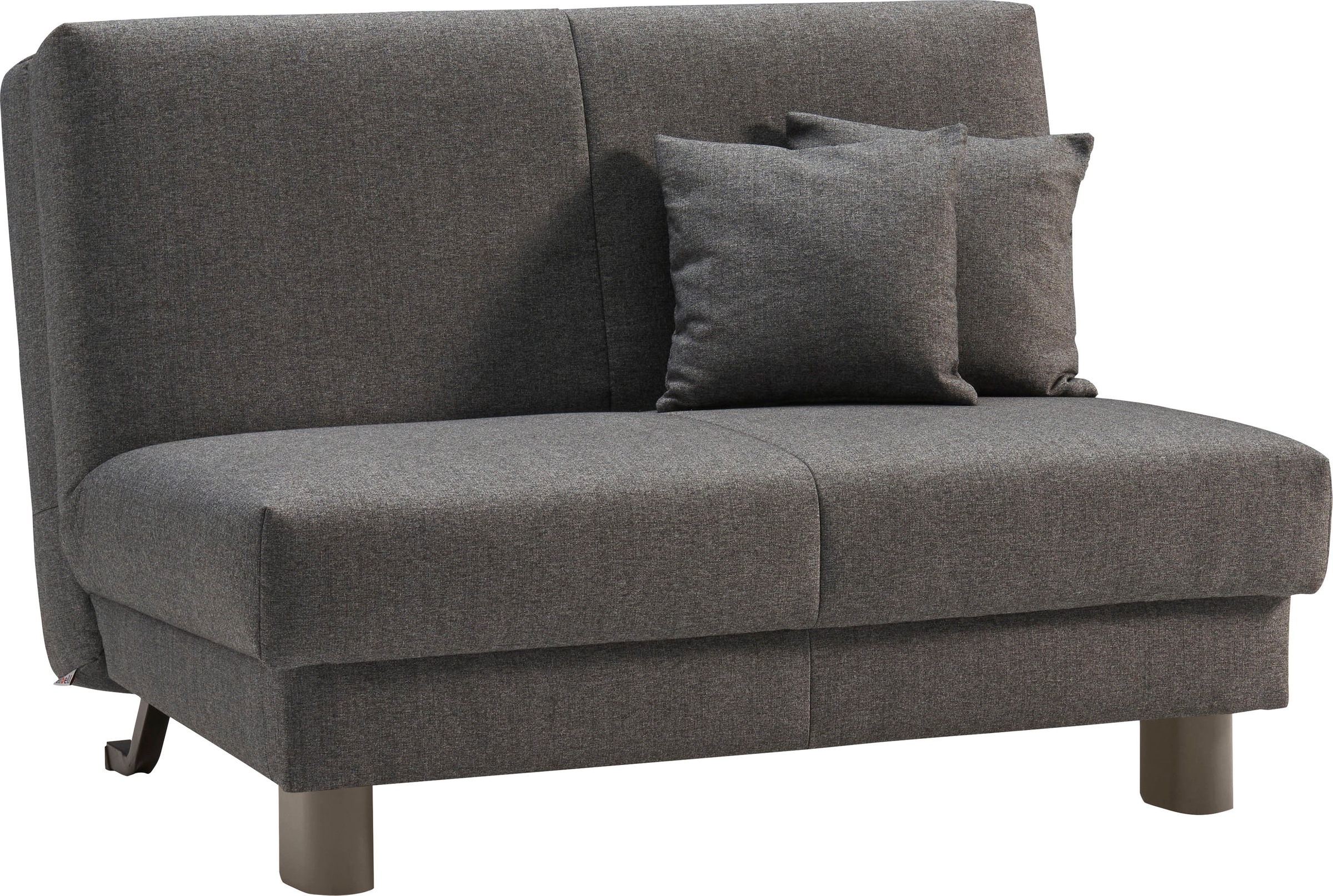 ell + ell Schlafsofa »Enny«, Liegefläche Breite 120 oder 140 cm, Liegehöhe 40 cm, Füße alufarben
