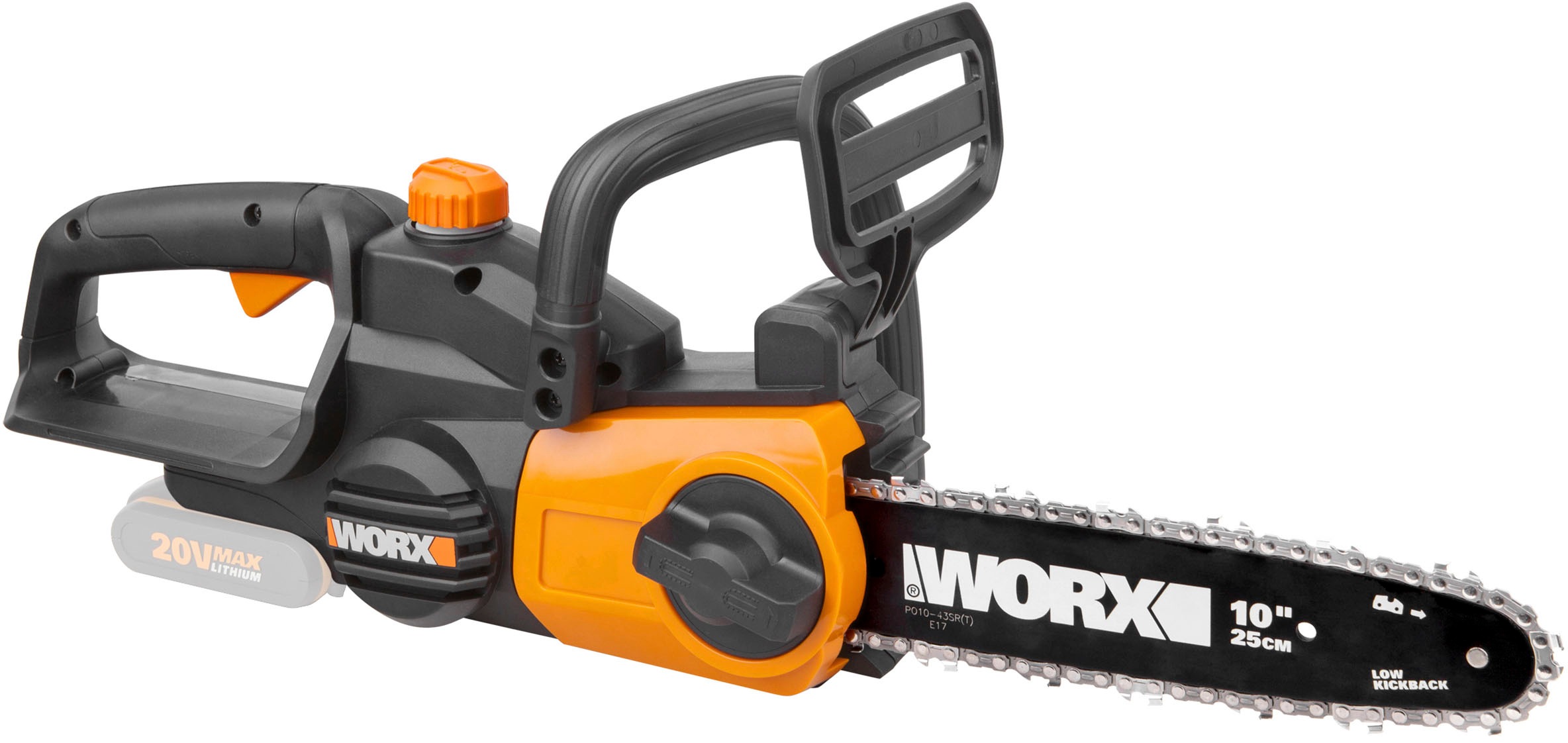 Worx Akku-Kettensäge »WG322E.9«, automatische Kettenspannung, ohne Akku und Ladegerät