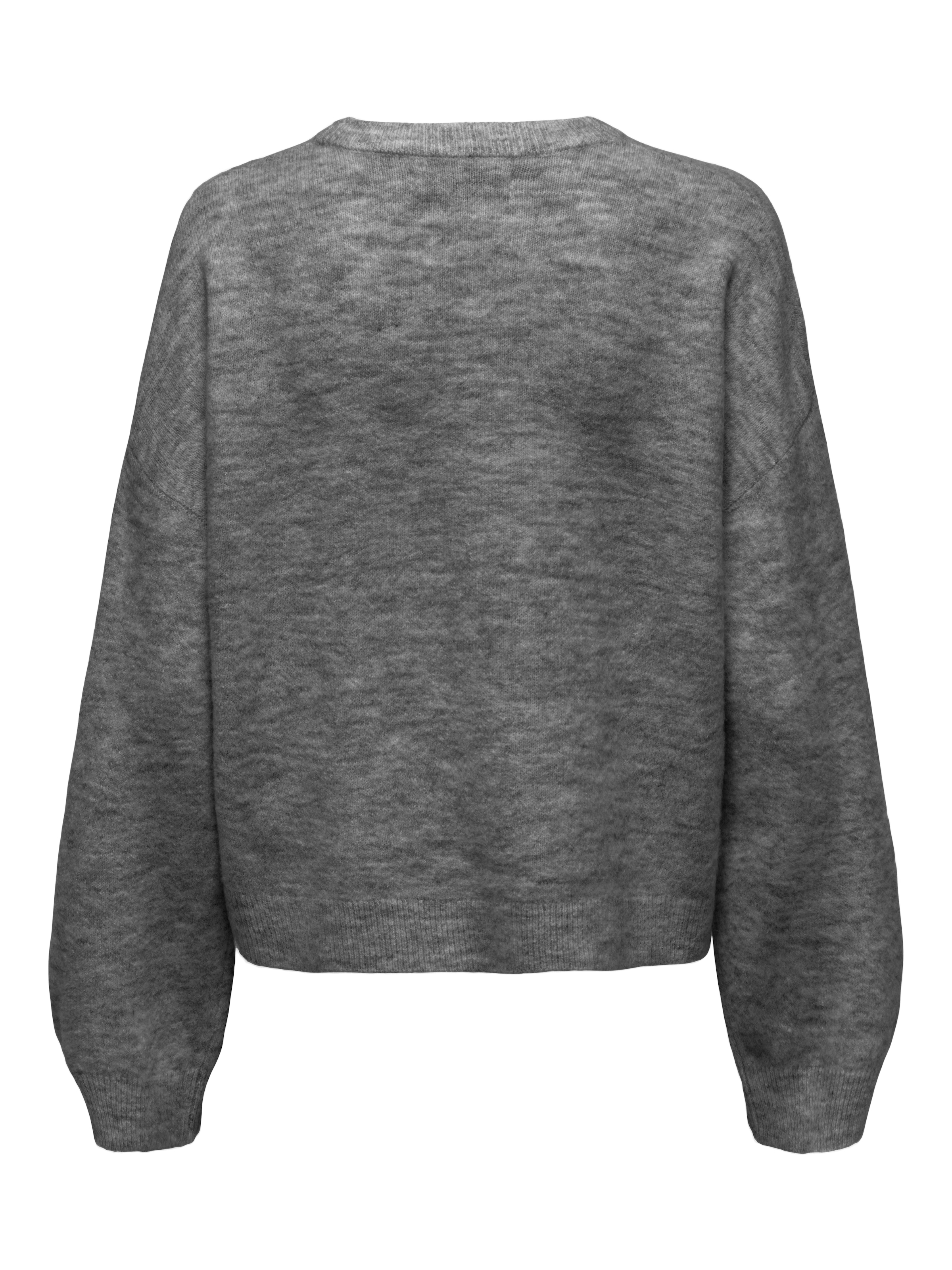 ONLY Rundhalspullover »ONLSIMONI L/S O-NECK PULLOVER KNT NOOS« Materialmix, regular fit