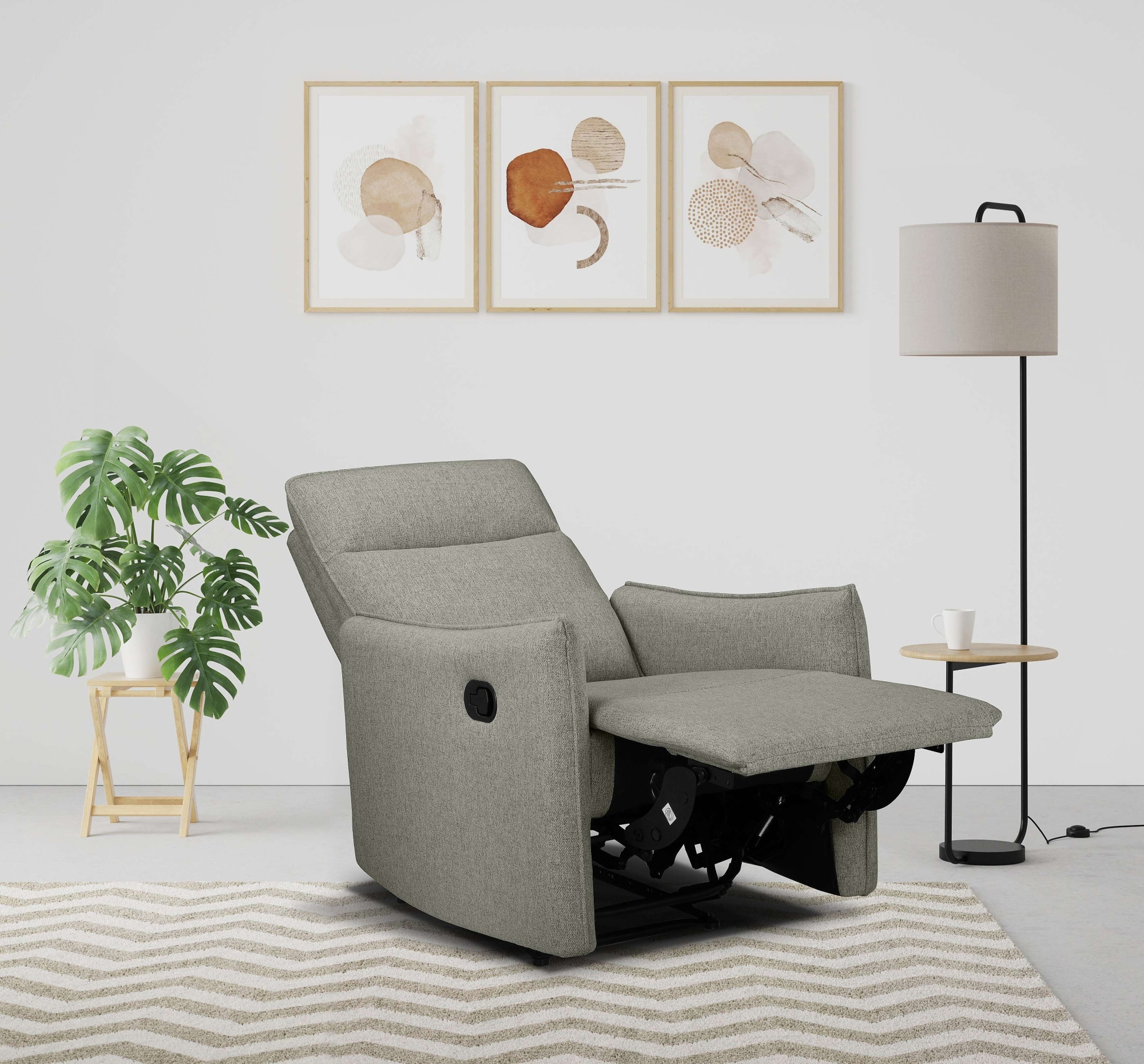 Dorel Home Relaxsessel »Lugo, TV-Sessel, Sessel Wohnzimmer mit Schlaffunktion,«, Loungesessel mit manueller Relaxfunktion