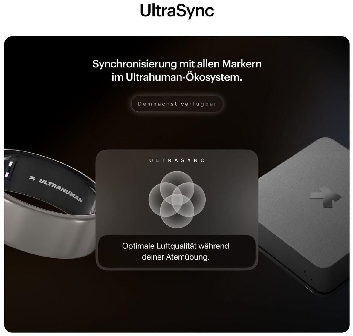 Ultrahuman Raumluft-Qualitätssensor »Smart Home Health Monitor«