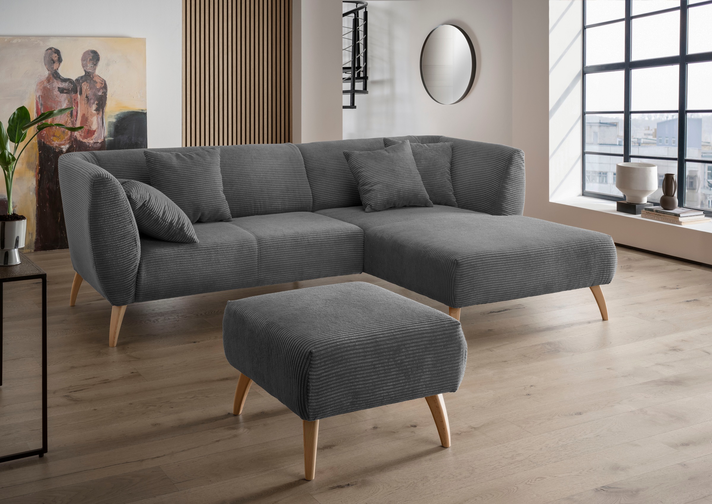 INOSIGN Ecksofa »Colori Polstermöbel mit zeitlos eleganter Rückenführung. L günstig online kaufen