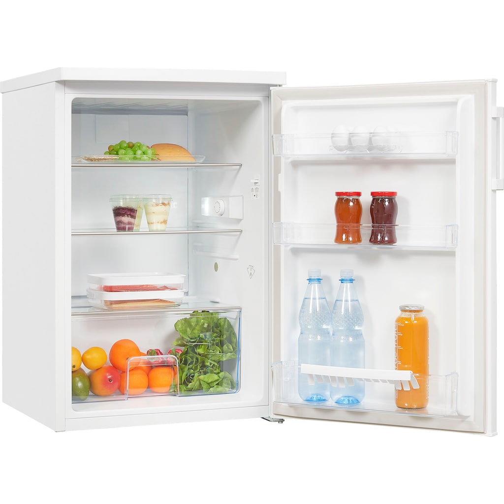 exquisit Vollraumkühlschrank »KS16-V-H-010E weiss«, KS16-V-H-010E weiss, 85 cm hoch, 56 cm breit