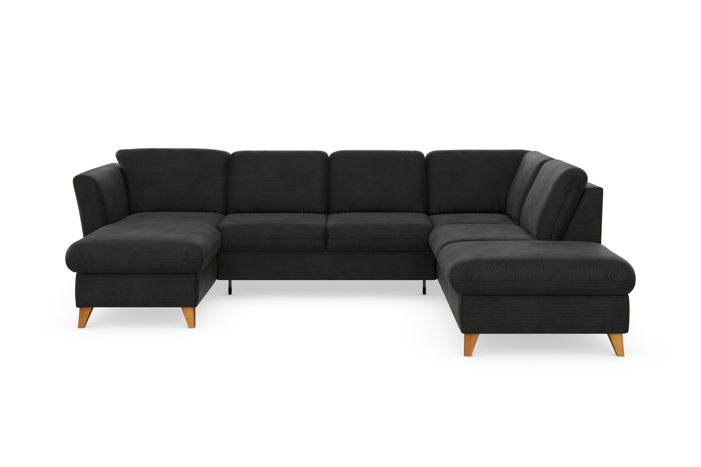 Home affaire Wohnlandschaft »Trelleborg U-Form« wahlweise mit Bettfunktion günstig online kaufen