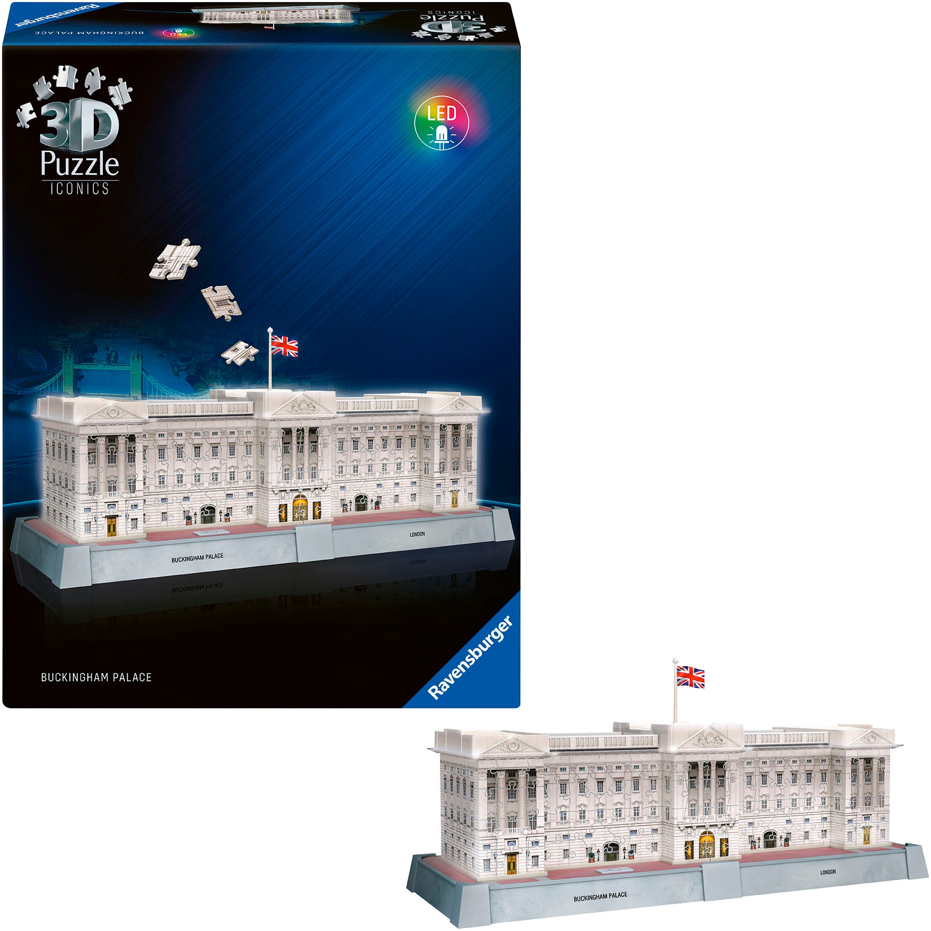 Ravensburger 3D-Puzzle »Iconics: Buckingham Palace - mit Licht«, Made in Europe