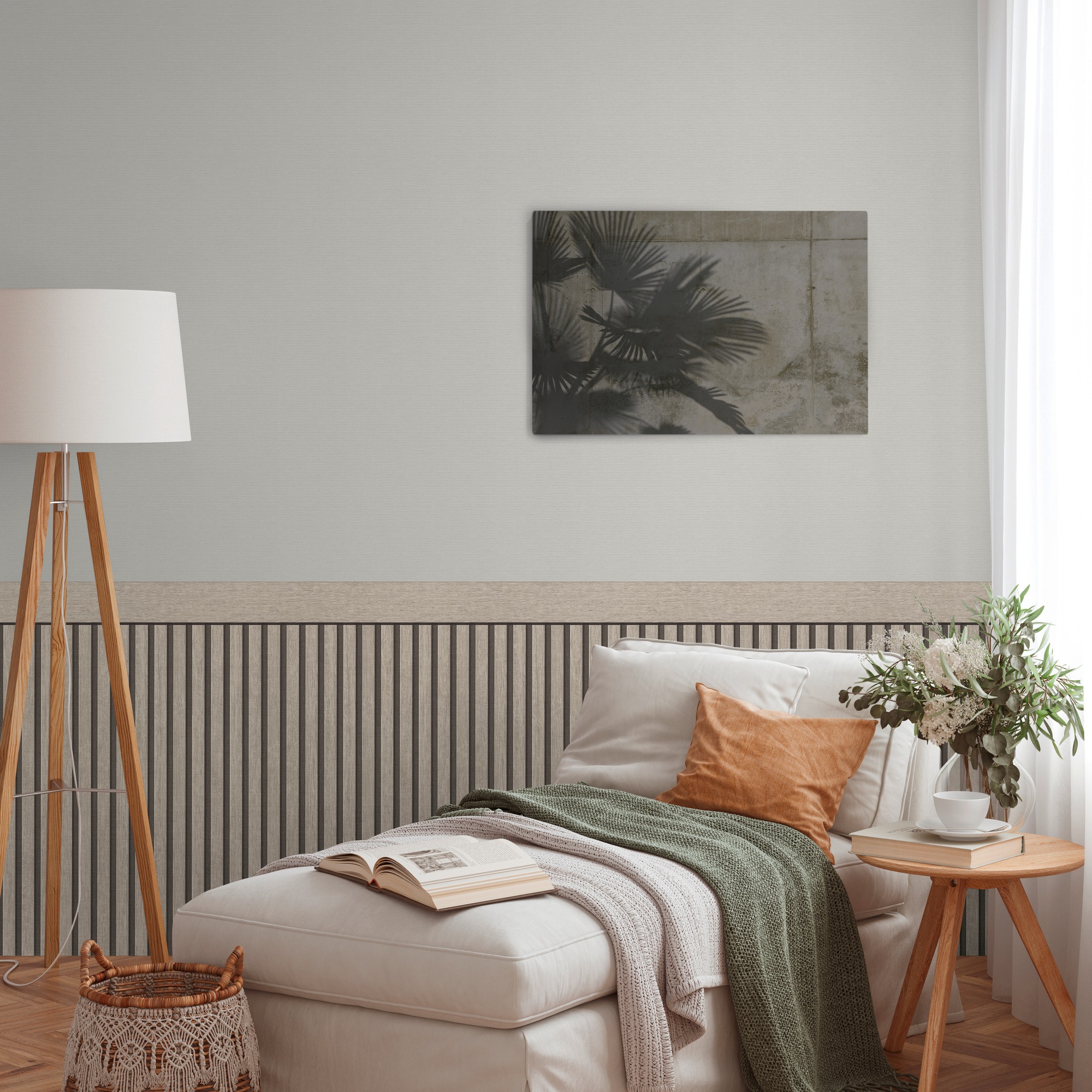 living walls Vliestapete »Wallpanel Tapete Wandpaneele Mustertapete Holzpaneele Natur«, matt