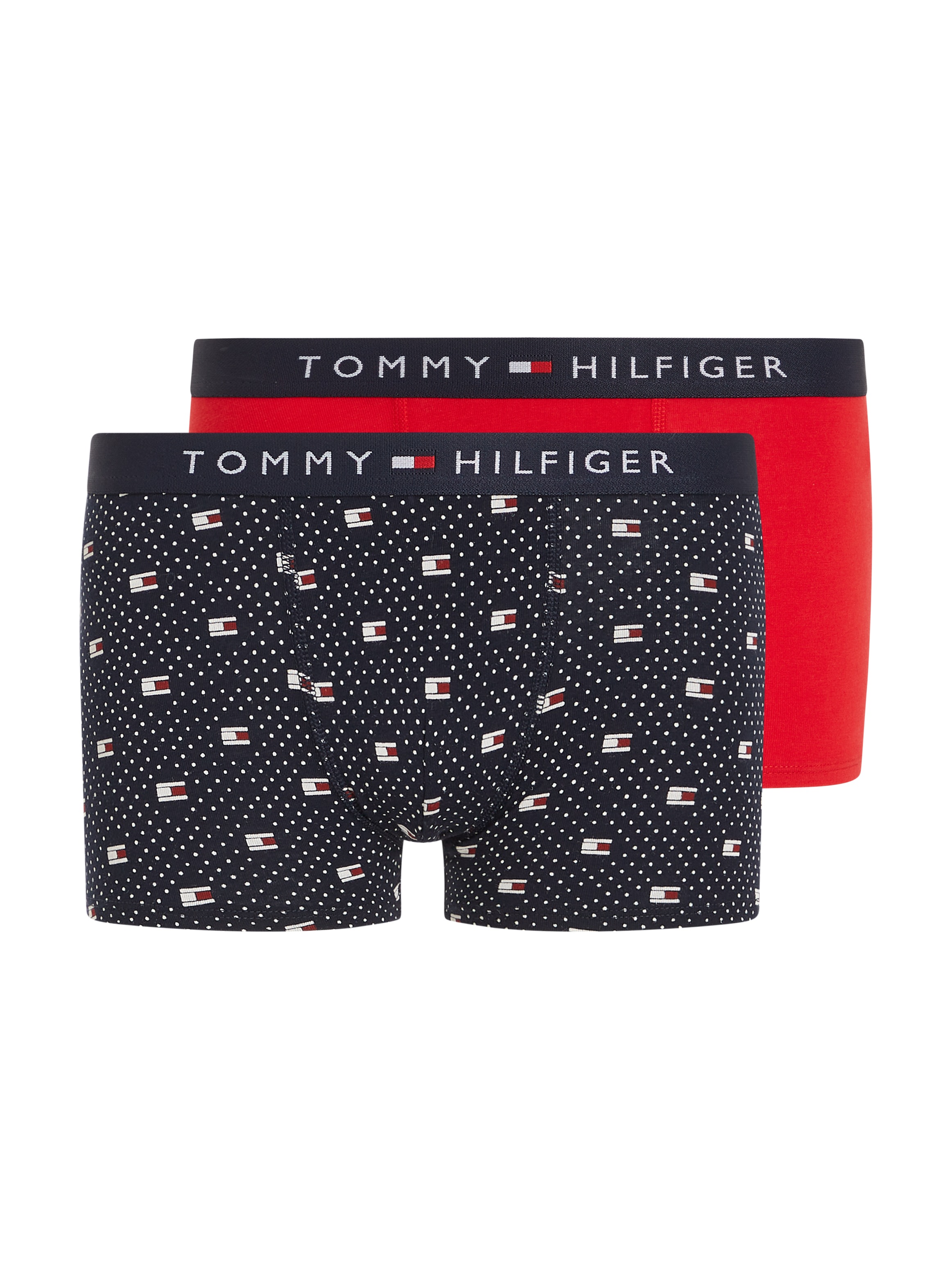 Tommy TRUNK mit Trunk Hilfiger PRINT«, Underwear »2P 2er-Pack), (Packung, kaufen Label-Wäschebund