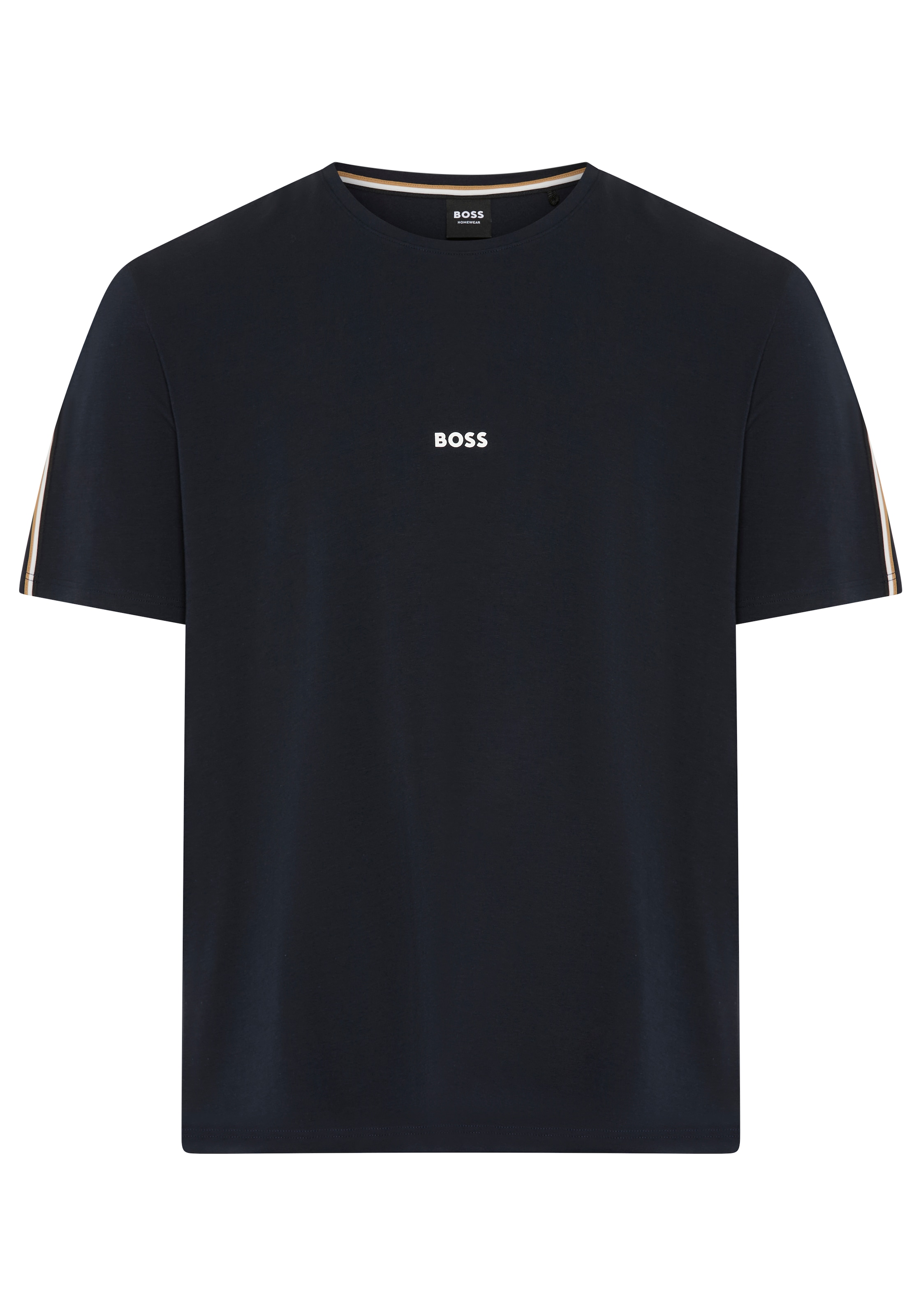 BOSS T-Shirt »Unique« aus elastischer Baumwolle mit Tape-Details, regular fit