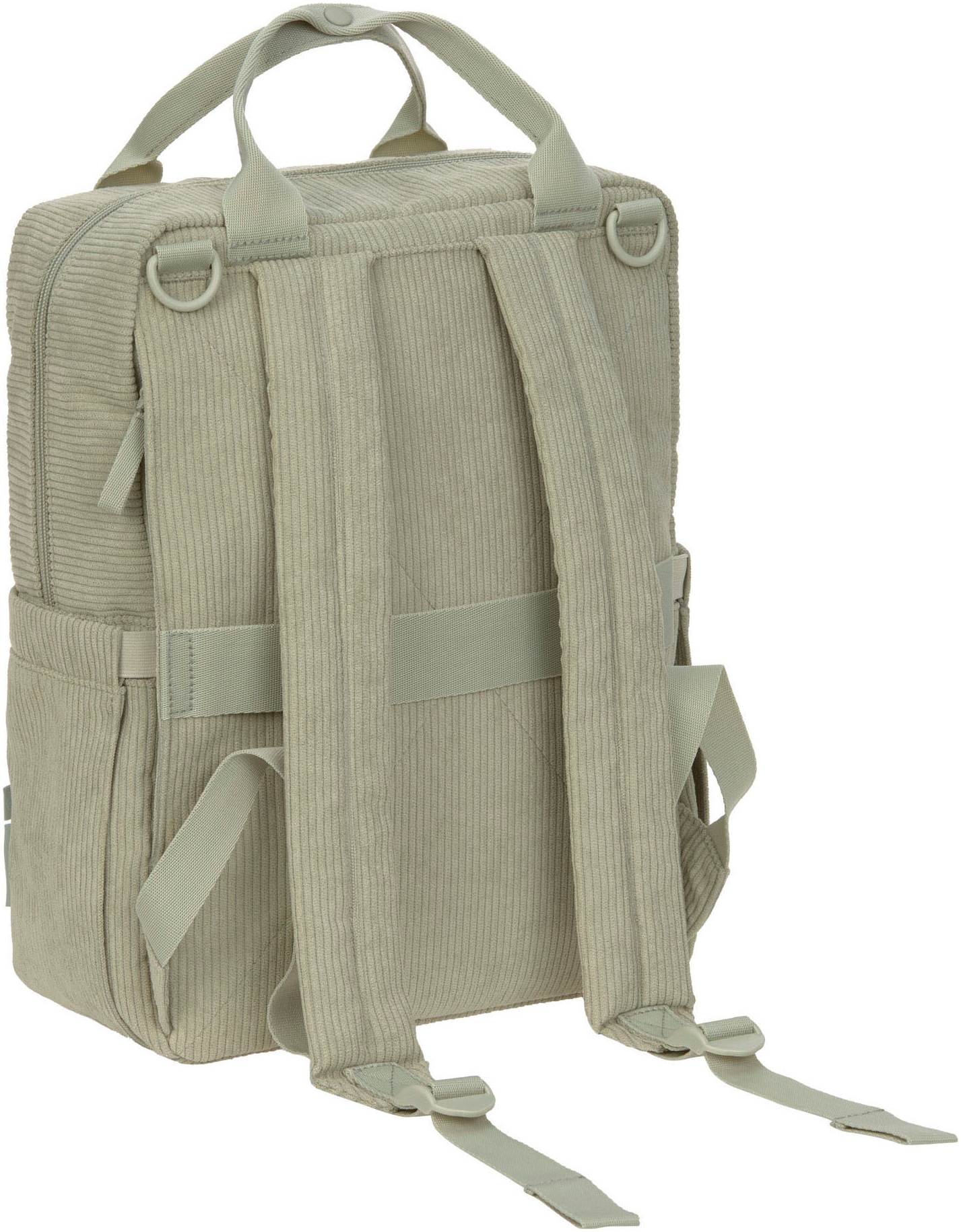 LÄSSIG Wickelrucksack »Green Label, Vividal Backpack Cord, light khaki«