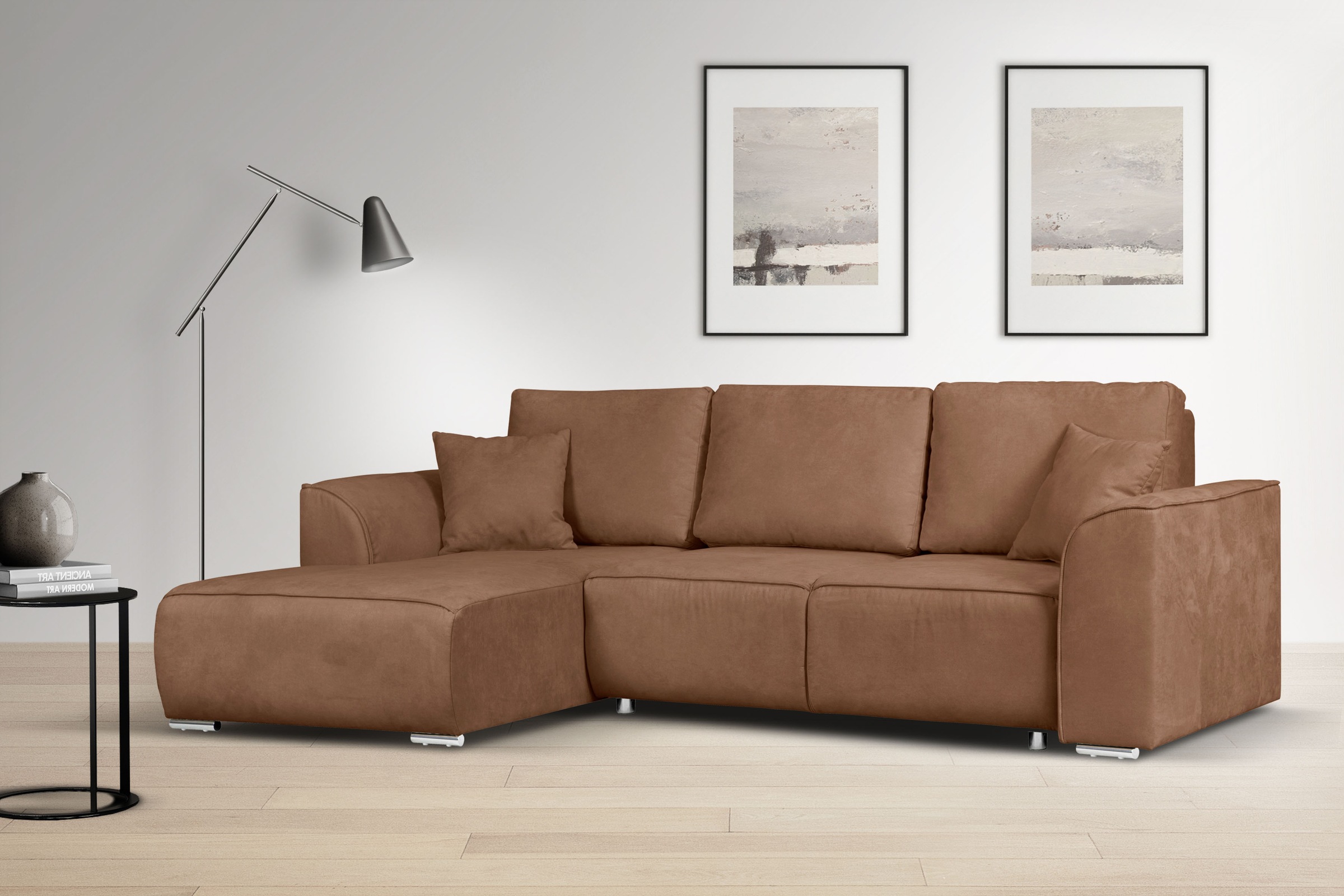 INOSIGN Ecksofa »BEATRICE optionale Schlafsofa mit Bettkasten, B/T/H: 265/1 günstig online kaufen