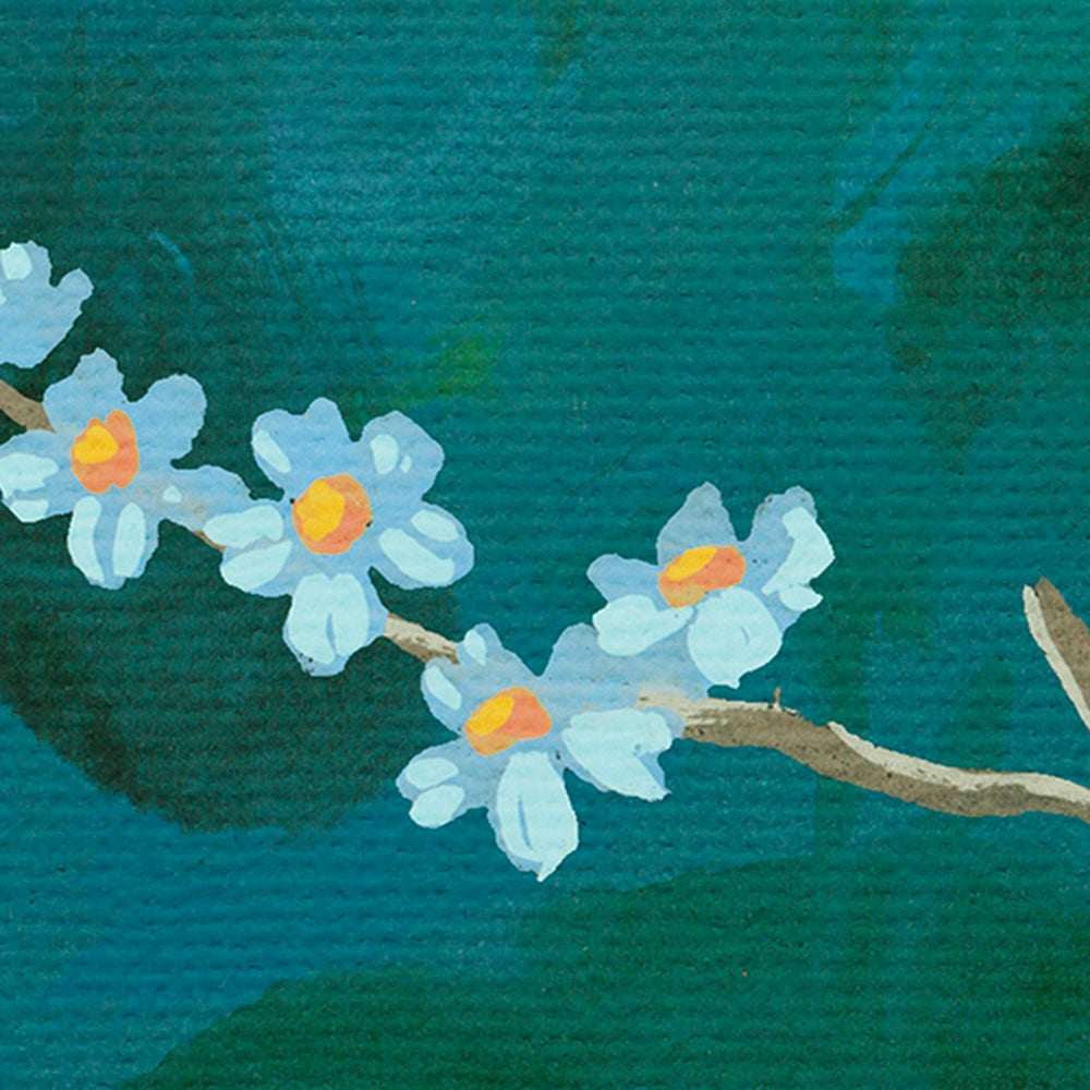 Komar Fototapete »Digitaldruck Vlies - Birdsong Breeze - Größe 400 x 250 cm«, bedruckt, Wohnzimmer, Schlafzimmer