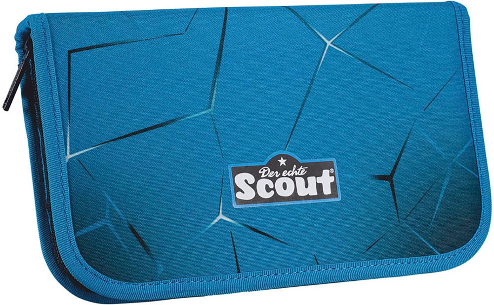 Scout Schulranzen »Alpha Safety Light, mit LED-Lichtleiter, Polar Blue«, Retroreflektierende Flächen-LED-Lichtleiter, mit Powerbank; enthält recyceltes Material