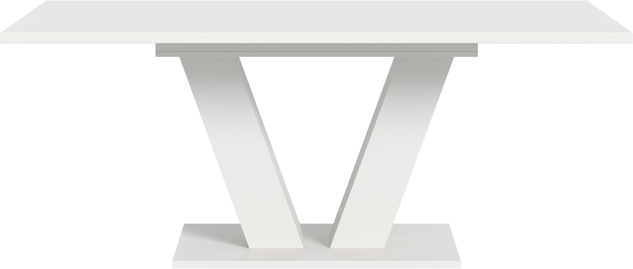 INOSIGN Esstisch »Motus, ausziehbar 150 -190 cm, inklusive 40 cm Einlegeplatte«, (Set, 1 St.), V-Gestell mit Bodenplatte, Tisch, Küchentisch, Esszimmer, Küche