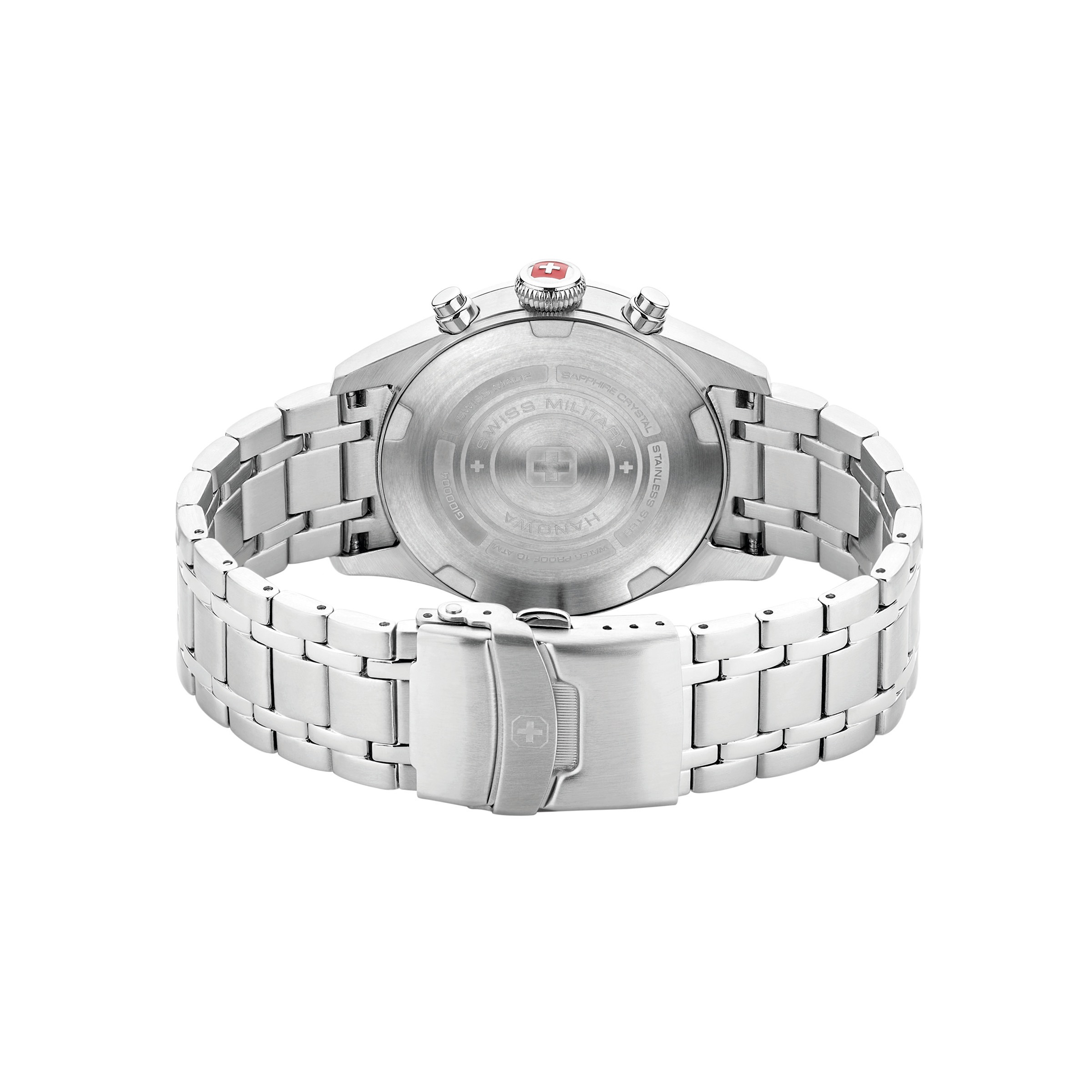 Swiss Military Hanowa Chronograph »Thunderbolt Chrono« Quarzuhr, Armbanduhr, Herrenuhr, Swiss Made, Edelstahlarmband, analog