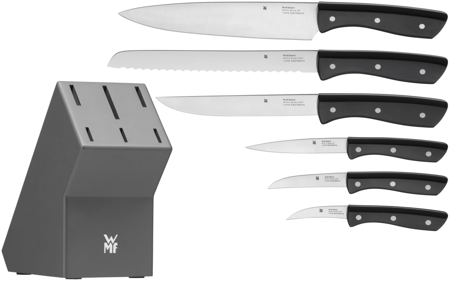 WMF Messerblock »Profi« 7 inkl. 6 Messer aus Spezialklingenstahl
