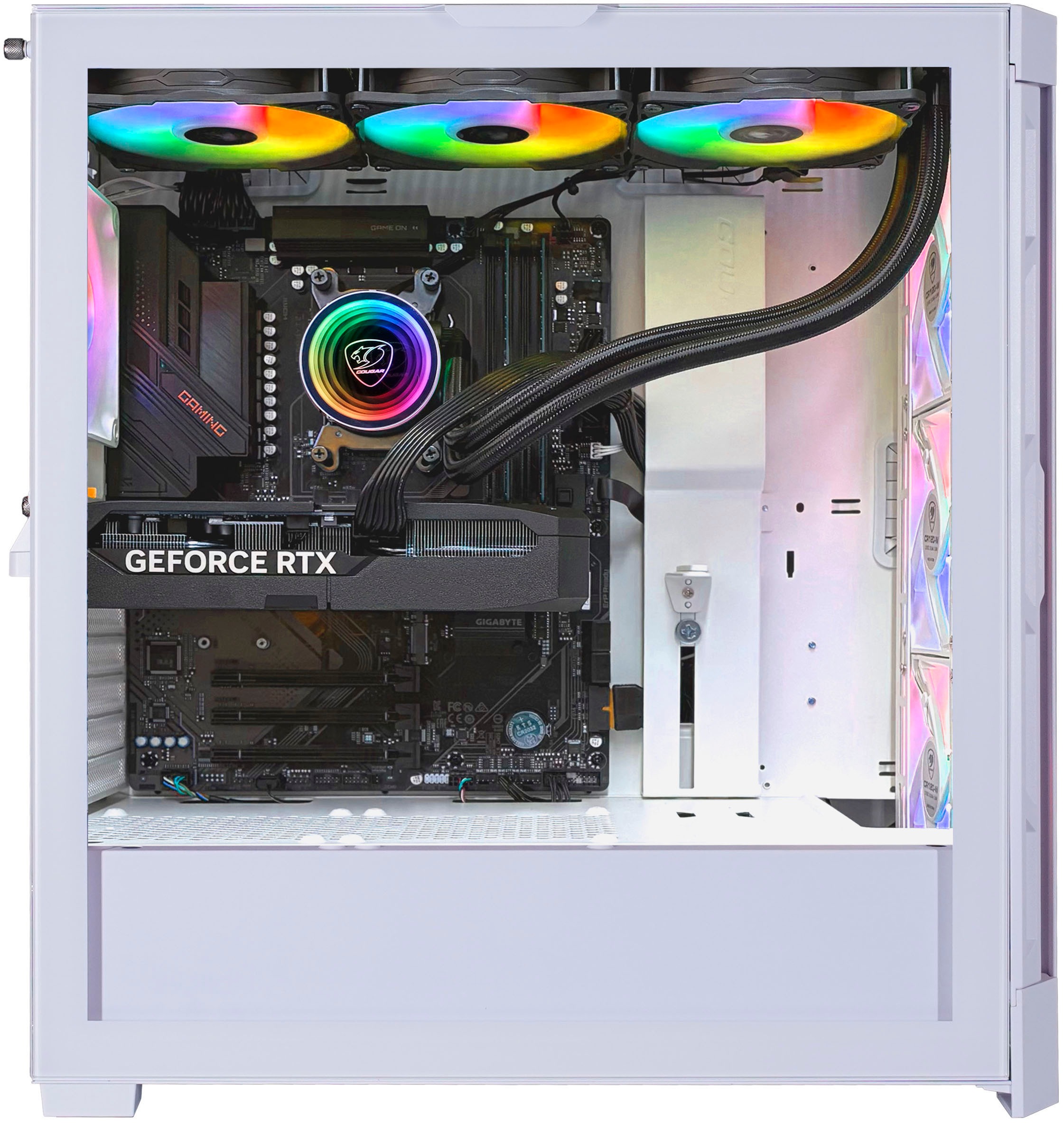 Cougar Gaming-PC-Komplettsystem »MegaDeal DUOFACE PRO WT 2887 Ryzen 5 7500F 32GB DDR5 1TB SSD RTX 5070« 34 ″ AMD Ryzen 5 GeForce RTX 5070 32 GB RAM 1.000 GB SSD Windows 11, DDR5 RAM+ MSI PRO MP341CQW LED-Monitor Curved 86,4cm (34")