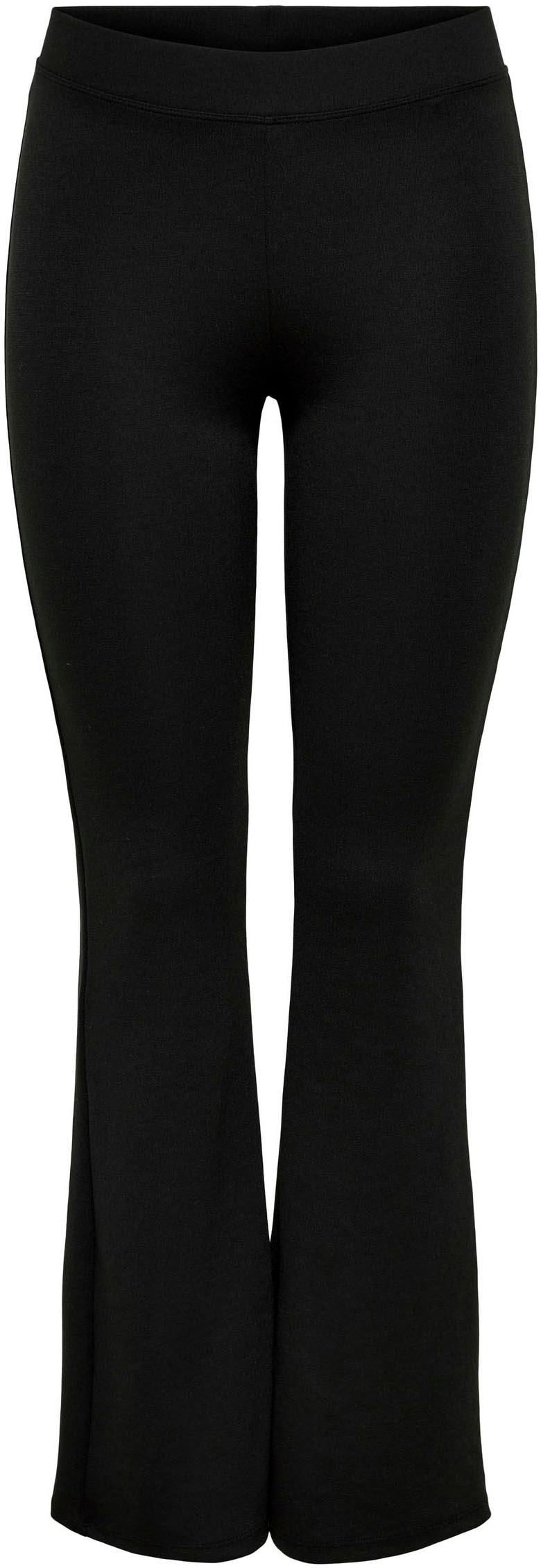 ONLY Jerseyhose »ONLFEVER – Jerseyhose mit Stretch und ausgestelltem Bein«  skinny fit, casual, Jersey, Polyester, ohne Ausschnitt